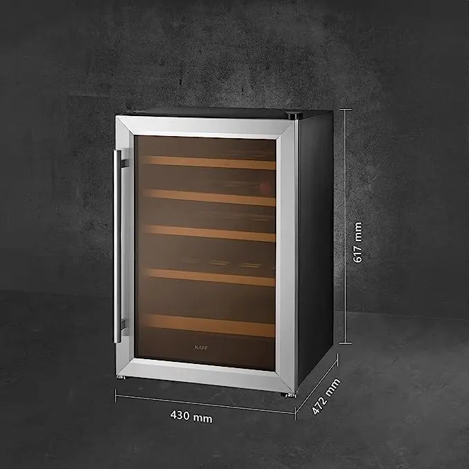 Kaff KWC 62 | Wine Cooler| Capacity -16 Bottles | Wine Chiller | Inner Glass with UV-Protection.