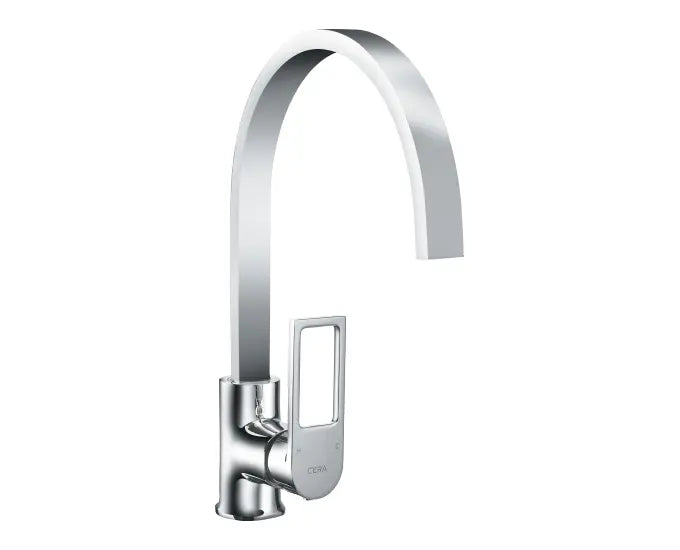 Cera F1099551 Winslet Single Lever Sink Mixer Silver Colour