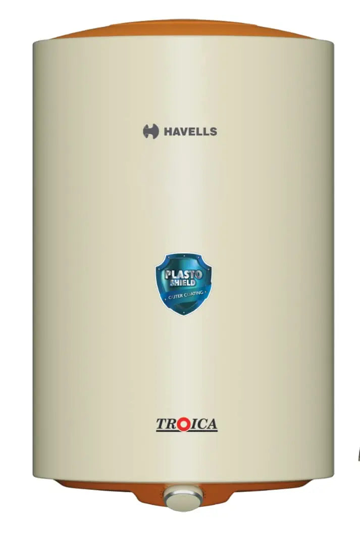 Havells Troica 10 Litre 4 star Storage Water Heater (Ivory Brown), (GHWAHPSIV010)
