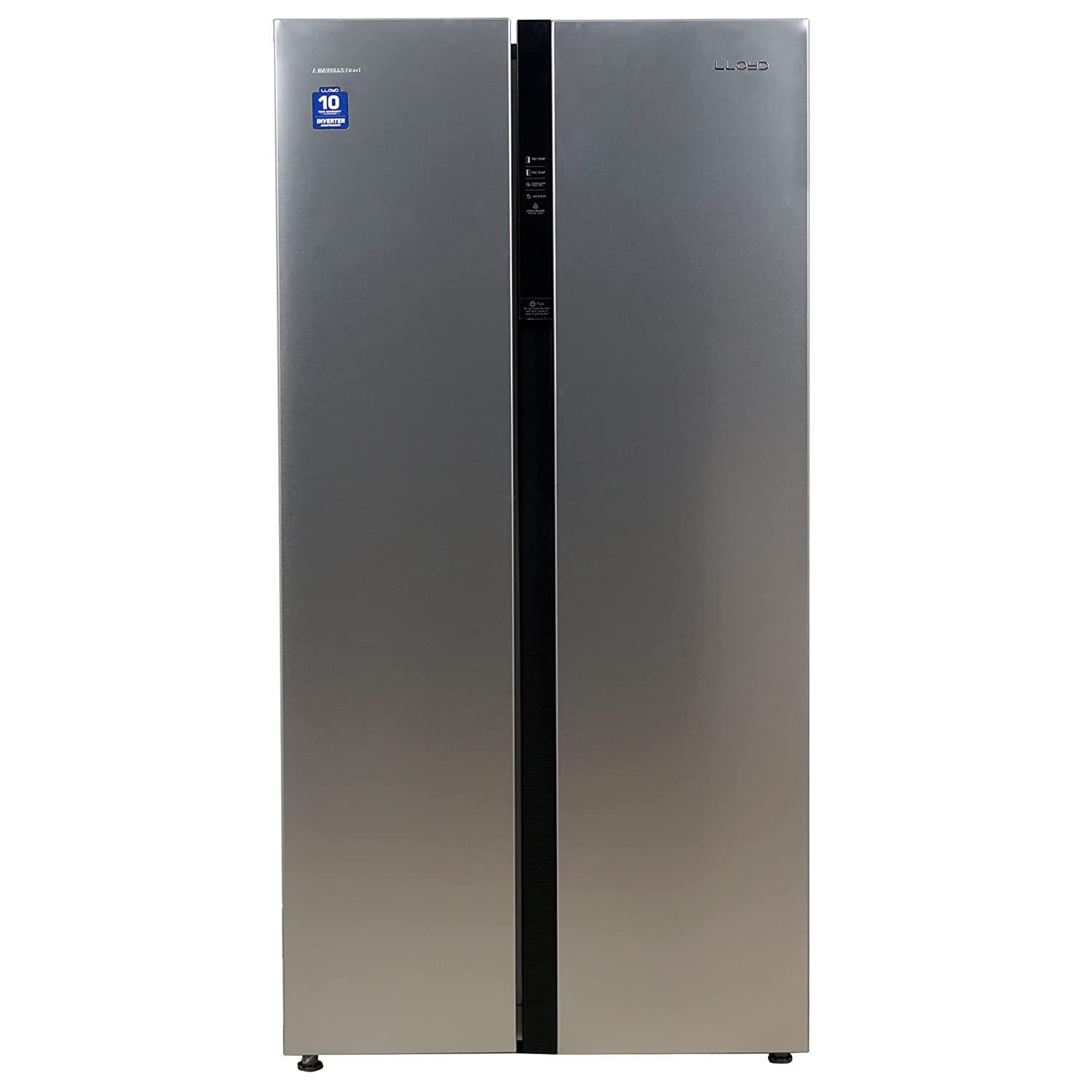 Lloyd 587 L Side by Side Refrigerator (GLSF590DSST1GB Stainless Steel)
