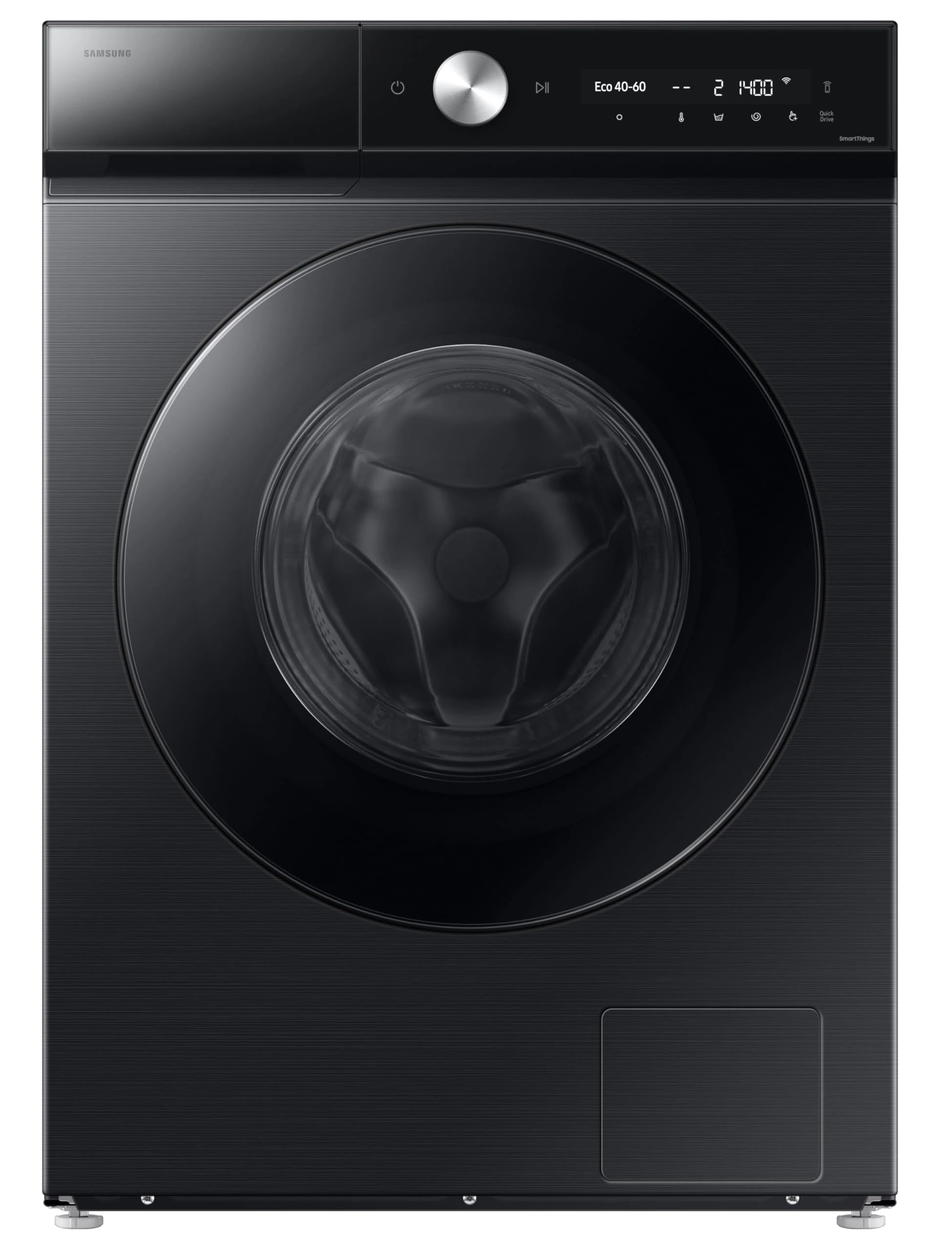 Samsung 12 kg, 5 Star, AI Control, Super Speed, Wi-Fi, Hygiene Steam with Inbuilt Heater, Digital Inverter, Fully-Automatic Front Load Washing Machine (WW12DB8B54GBTL, Black)