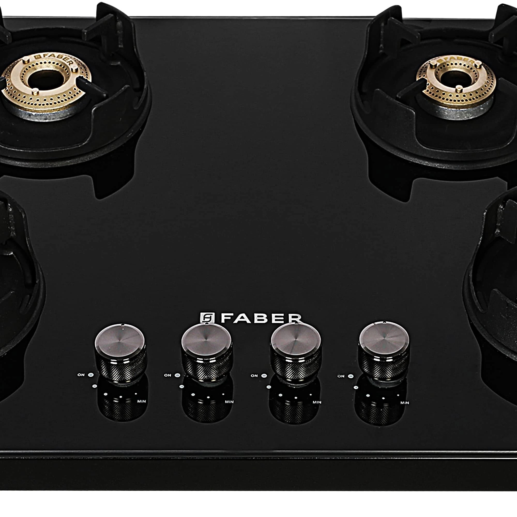 Faber 75 cm,4 Burner Gas stove (NiOS DLX 754 BB BK) Maual Ignition, Black