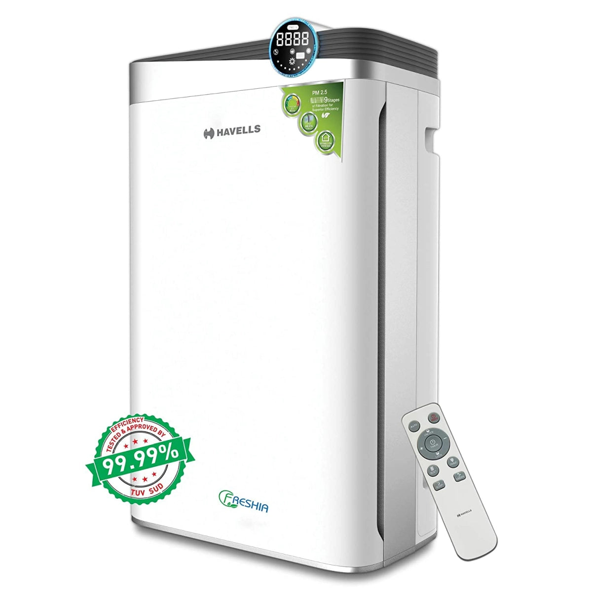 Havells Freshia AP-58 85-Watt Air Purifier with Remote (White/Black)