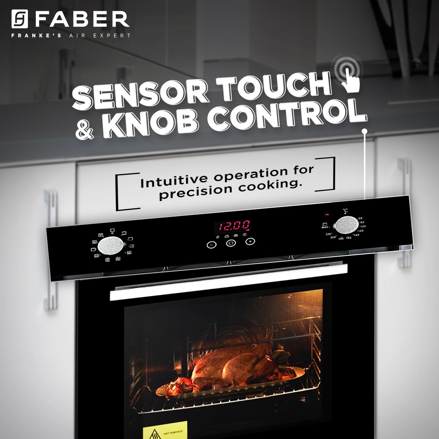 ஃபேபர் 80 எல் கன்வெக்ஷன் மைக்ரோவேவ் ஓவன் (FBIO 80L 10F GLM, கருப்பு)