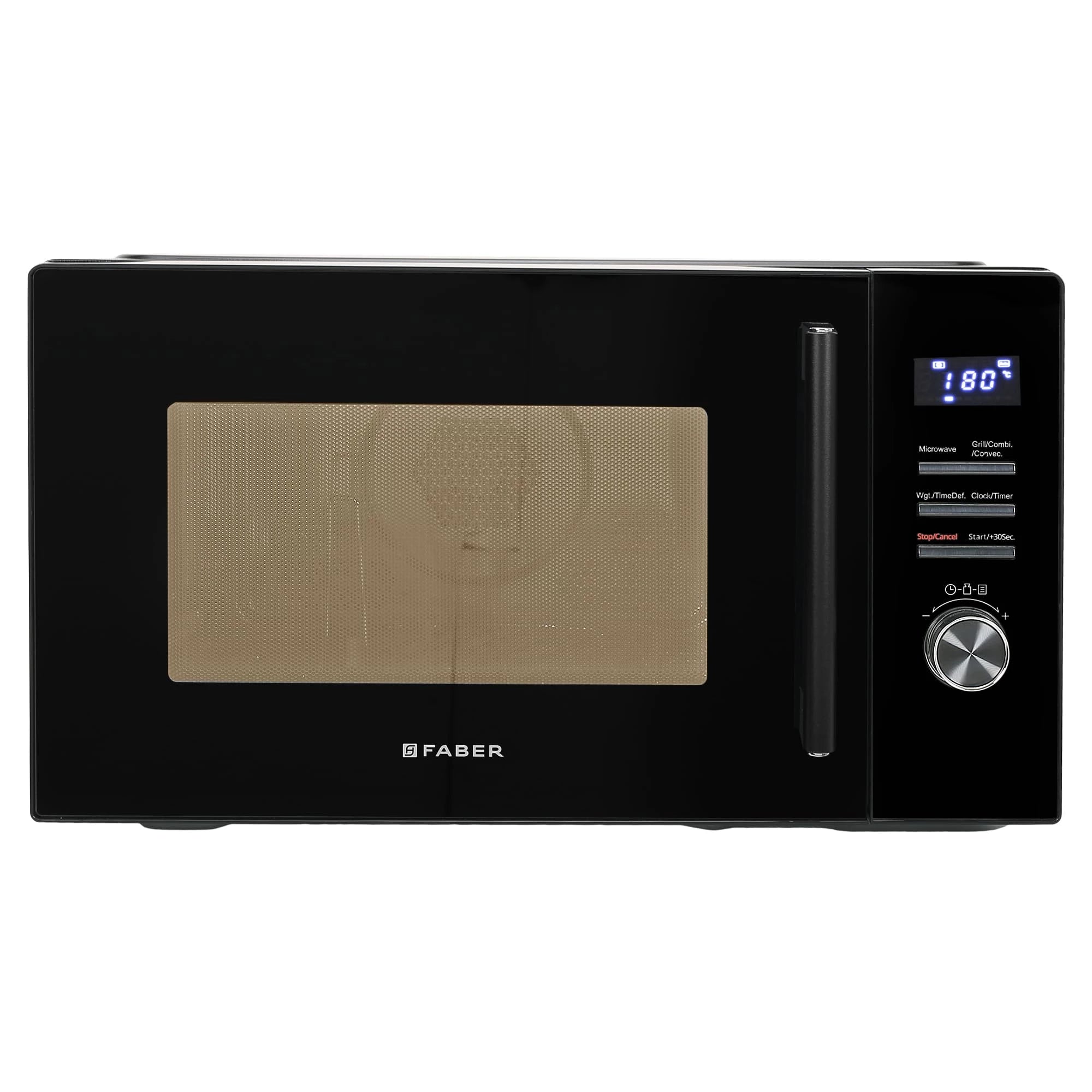 Faber FMW Instacook 30C Standalone 29L Microwave Oven |900W|10 Auto Cook Menu|Digital Panel|Reheat & Defrost|Glass Turntable|Child Safety Lock|Easy Clean Coating|Power Level 5|2 Yrs Warranty|Black