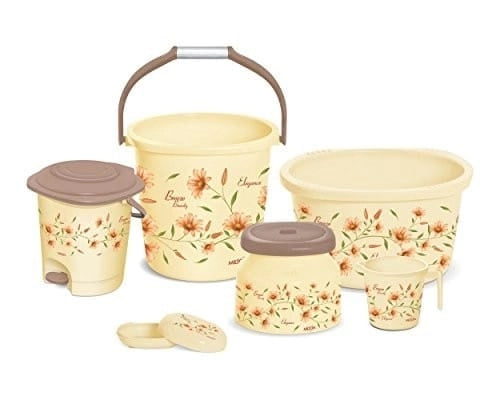 Milton Designer Elegance Bathroom Set of 6(Assorted Color)