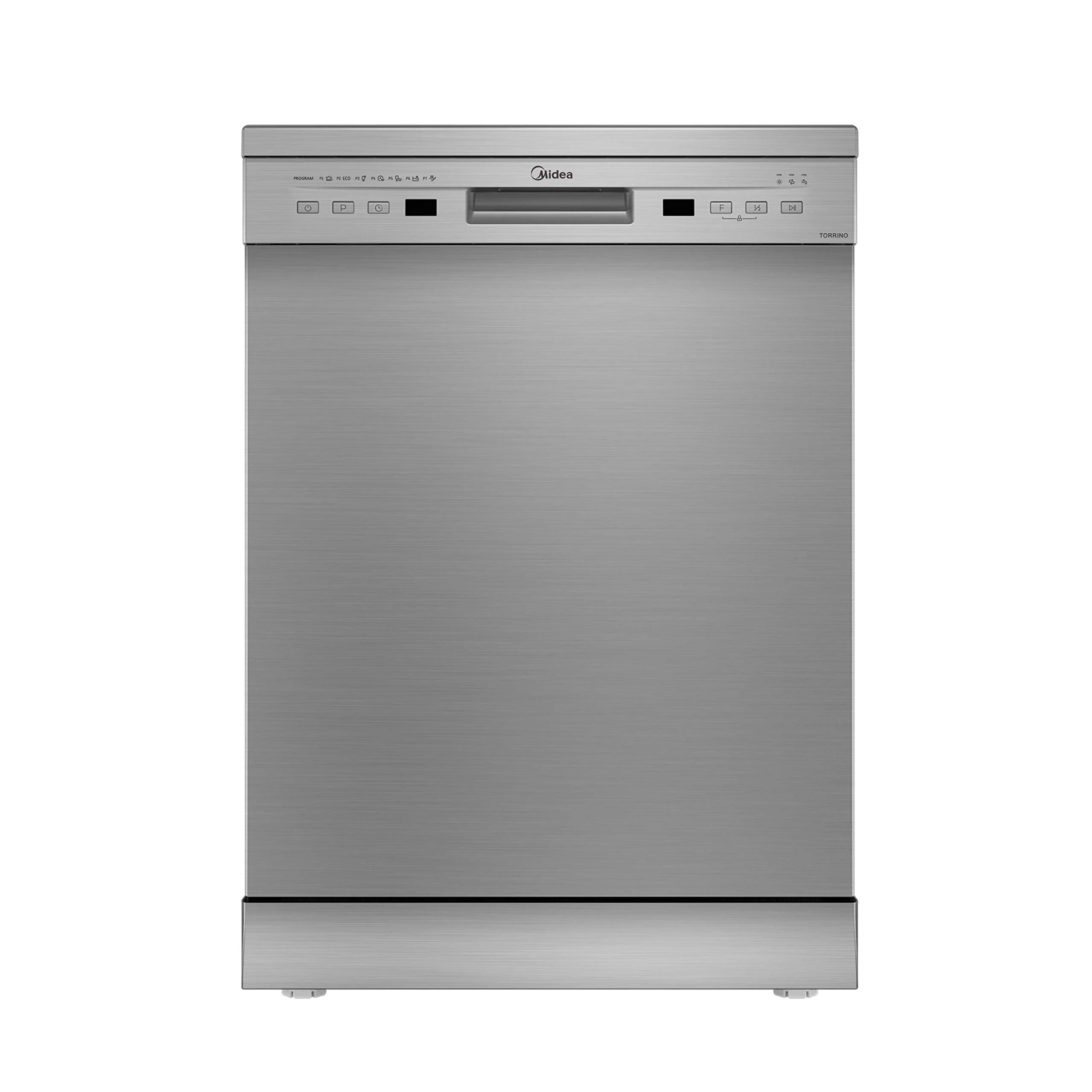 Midea 13 Place Setting Dishwasher (WQP12-5201F, Silver)