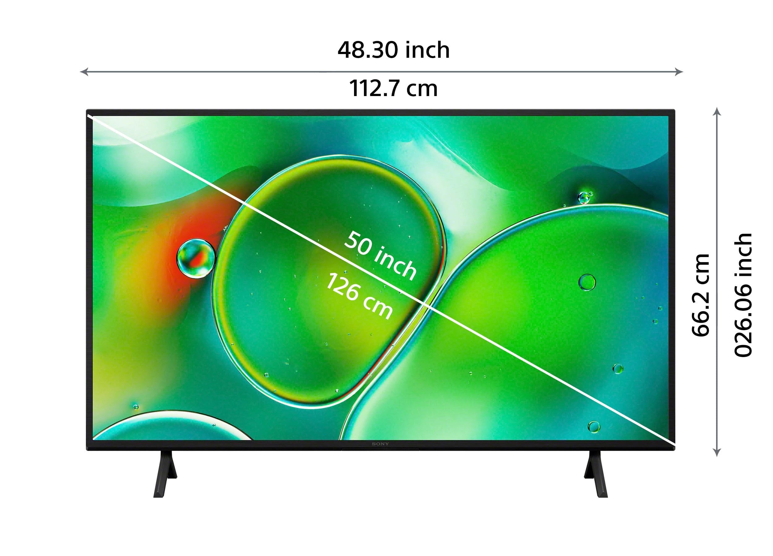 Sony BRAVIA 2 Series 126 cm (50 inches) 4K Ultra HD Smart LED Google TV K-50S25 (Black)