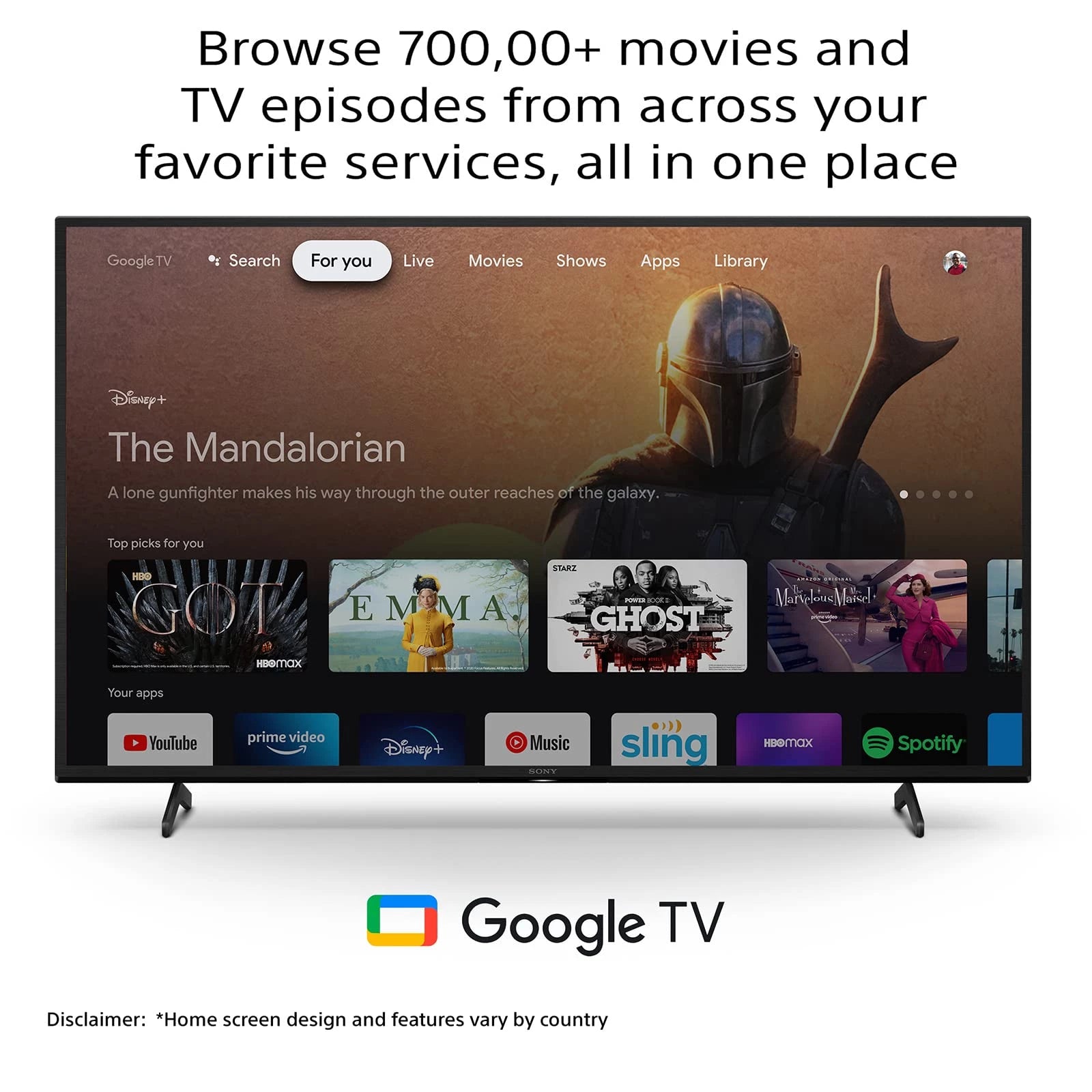 Sony Bravia 126 cm (50 inches) 4K Ultra HD Smart LED Google TV KD-50X75K (Black) (2022 Model) | with Alexa Compatibility