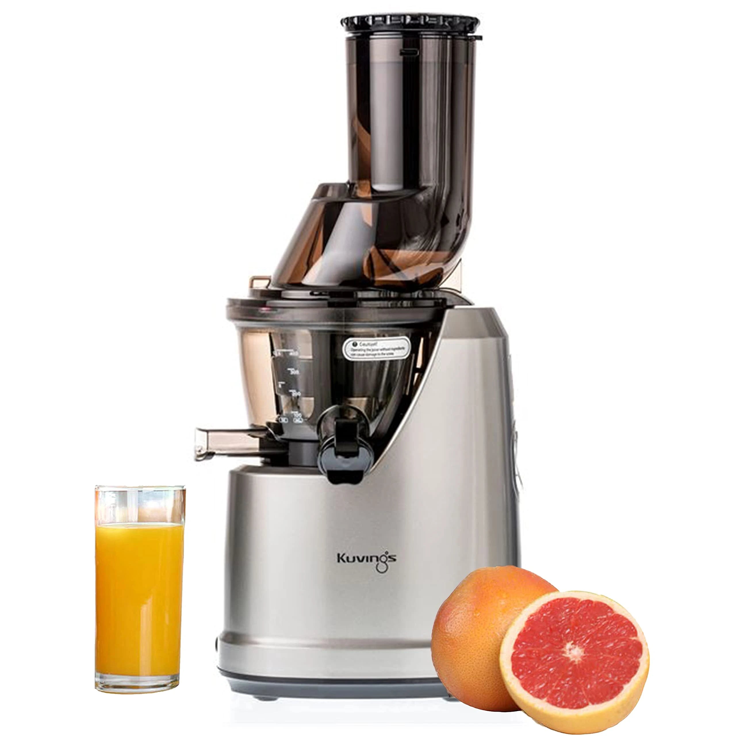 Kuvings B1700 Dark Silver Professional Cold Press Whole Slow Juicer, Patented JMCS Technology for 10% More Juice, All-in-1 Fruit & Vegetable Juicer,12 Years warranty,Home Service Across India (Dark Si