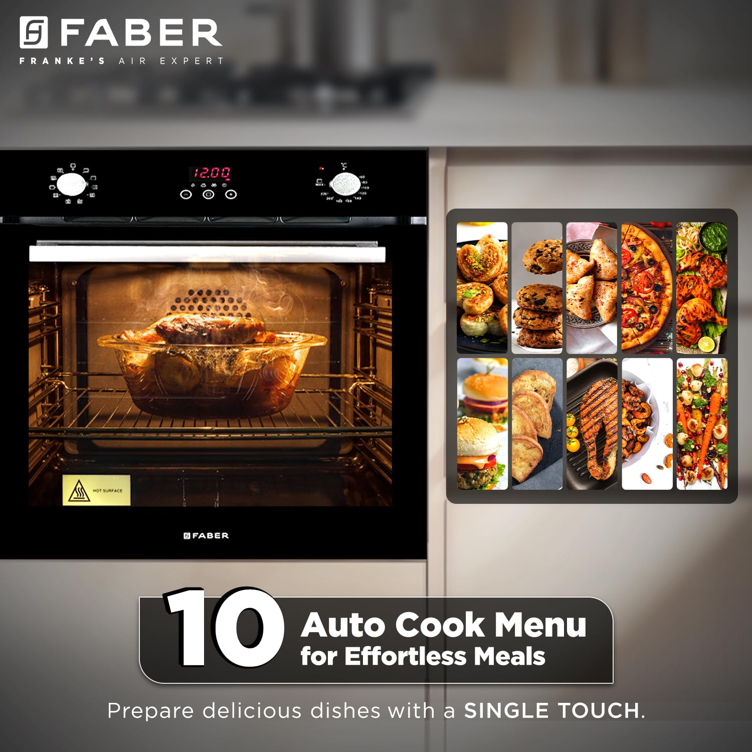 Faber 80 L Convection Microwave Oven (FBIO 80L 10F GLM, Black)
