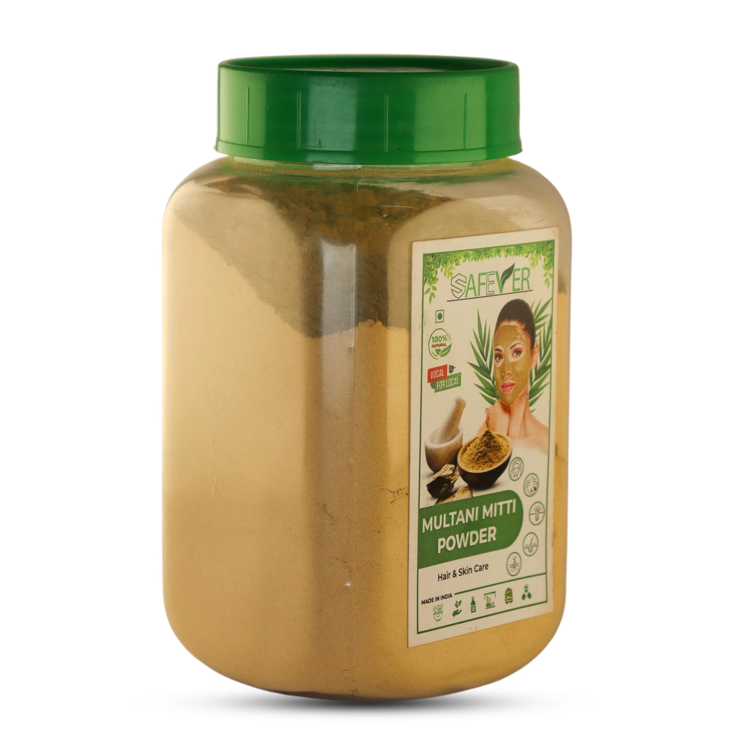 Safever Multani Mitti: Pure & Natural Clay Face pack