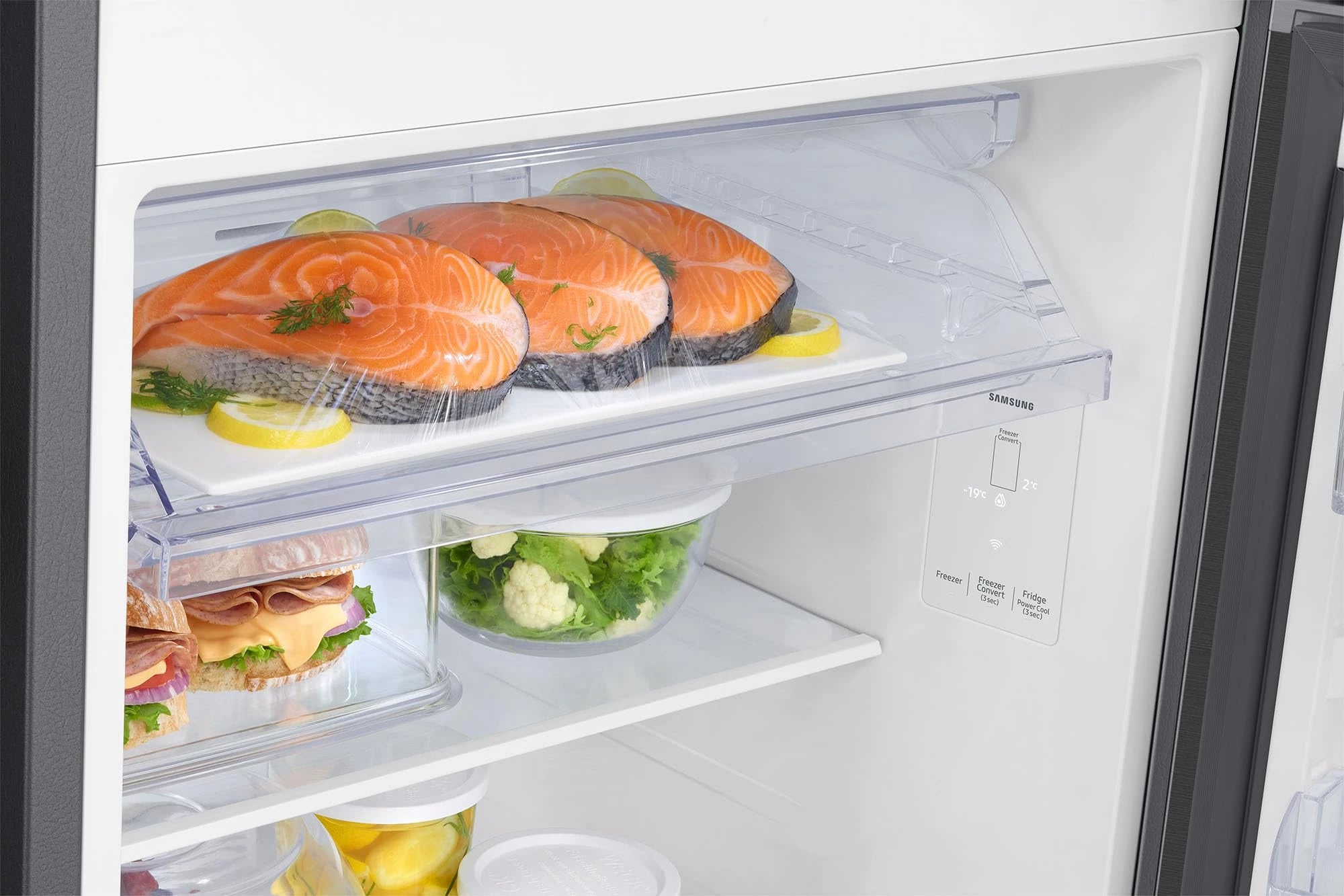 Samsung 350 L, 2 Star, Convertible 5-in-1, Digital Inverter, Frost Free Double Door, WiFi Enabled Bespoke AI Refrigerator (RT38DG5A2BBXHL, Luxe Black, Black)