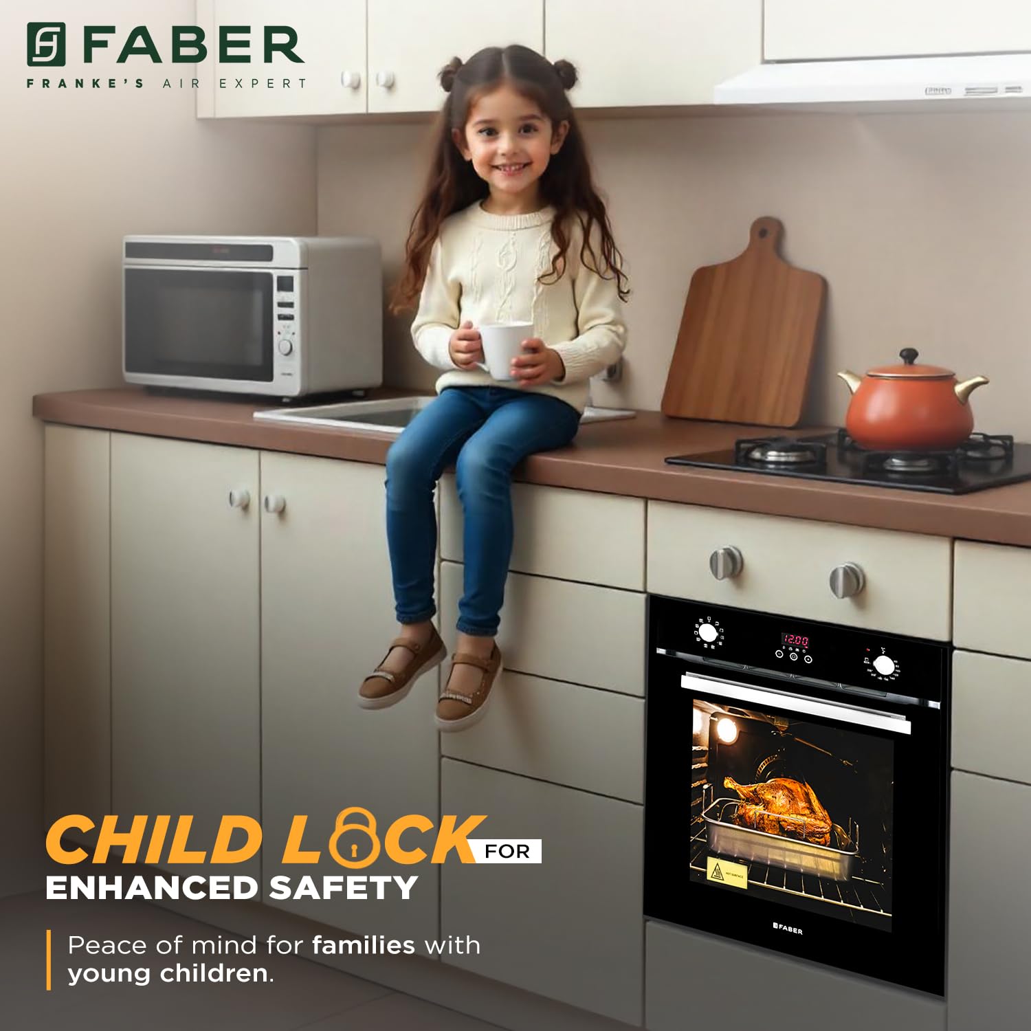 Faber 80 L Convection Microwave Oven (FBIO 80L 10F GLM, Black)