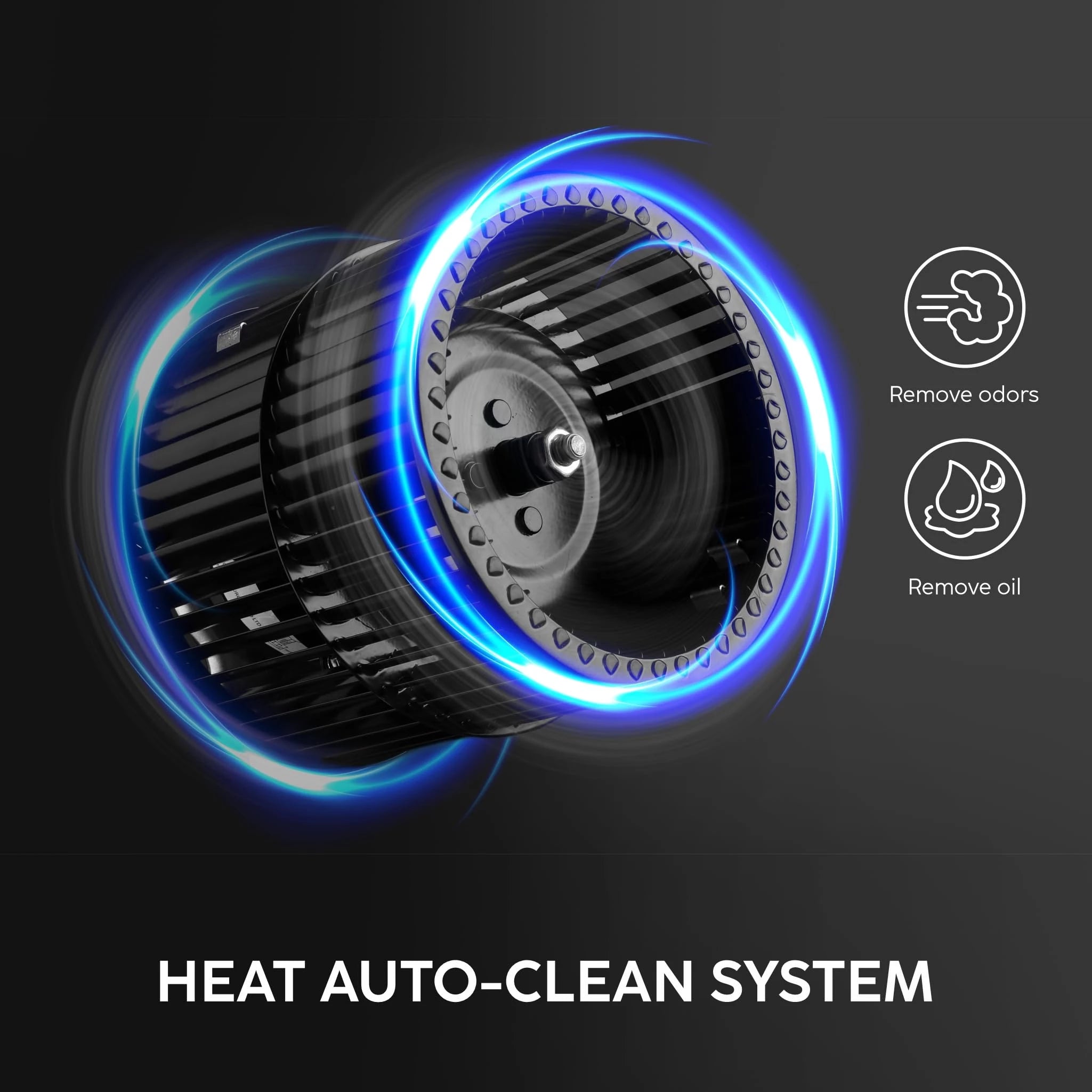 Glen Auto Clean Chimney with Double Draft Suction and Heat Sensor, BLDC Motor 90cm 1600 m3/h - Black (CH 6076 HSR DC AC)
