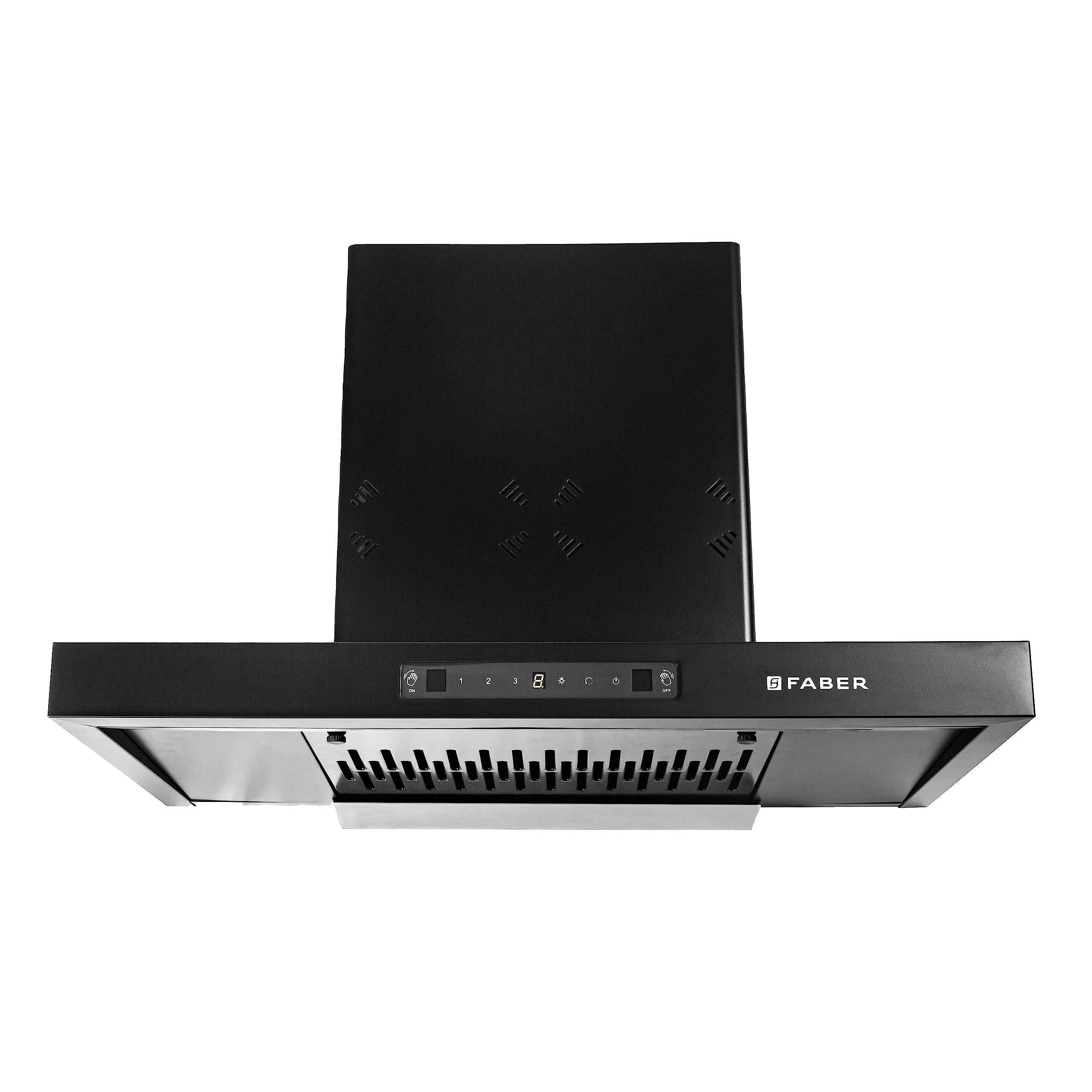 Faber BONITO 3D IND HC SC FL BK 75 Filterless Autoclean Chimney, 8Y Motor Warranty, 2Y Comprehensive Warranty.