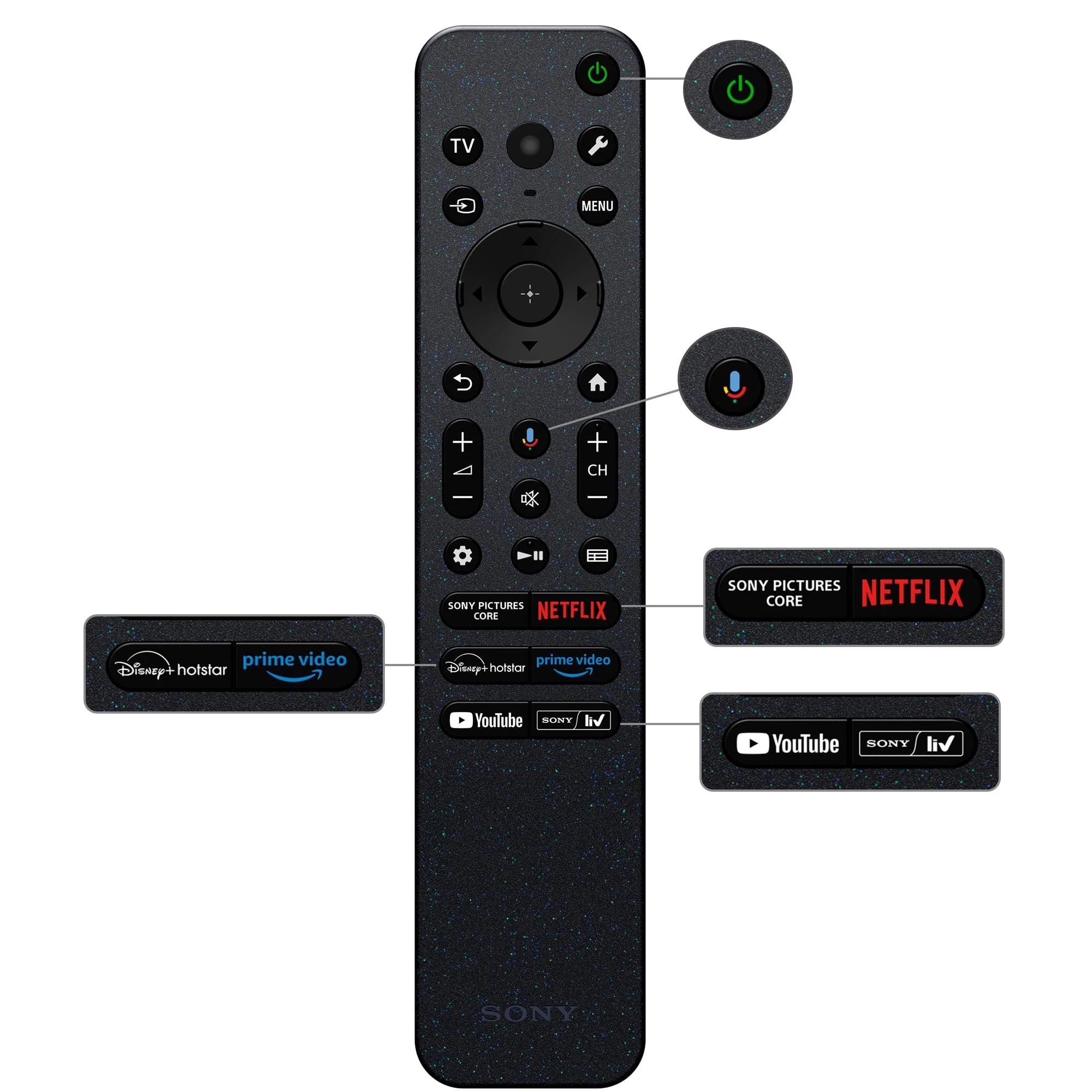 Sony BRAVIA 3 Series 139 cm (55 inches) 4K Ultra HD AI Smart LED Google TV K-55S30B (Black)