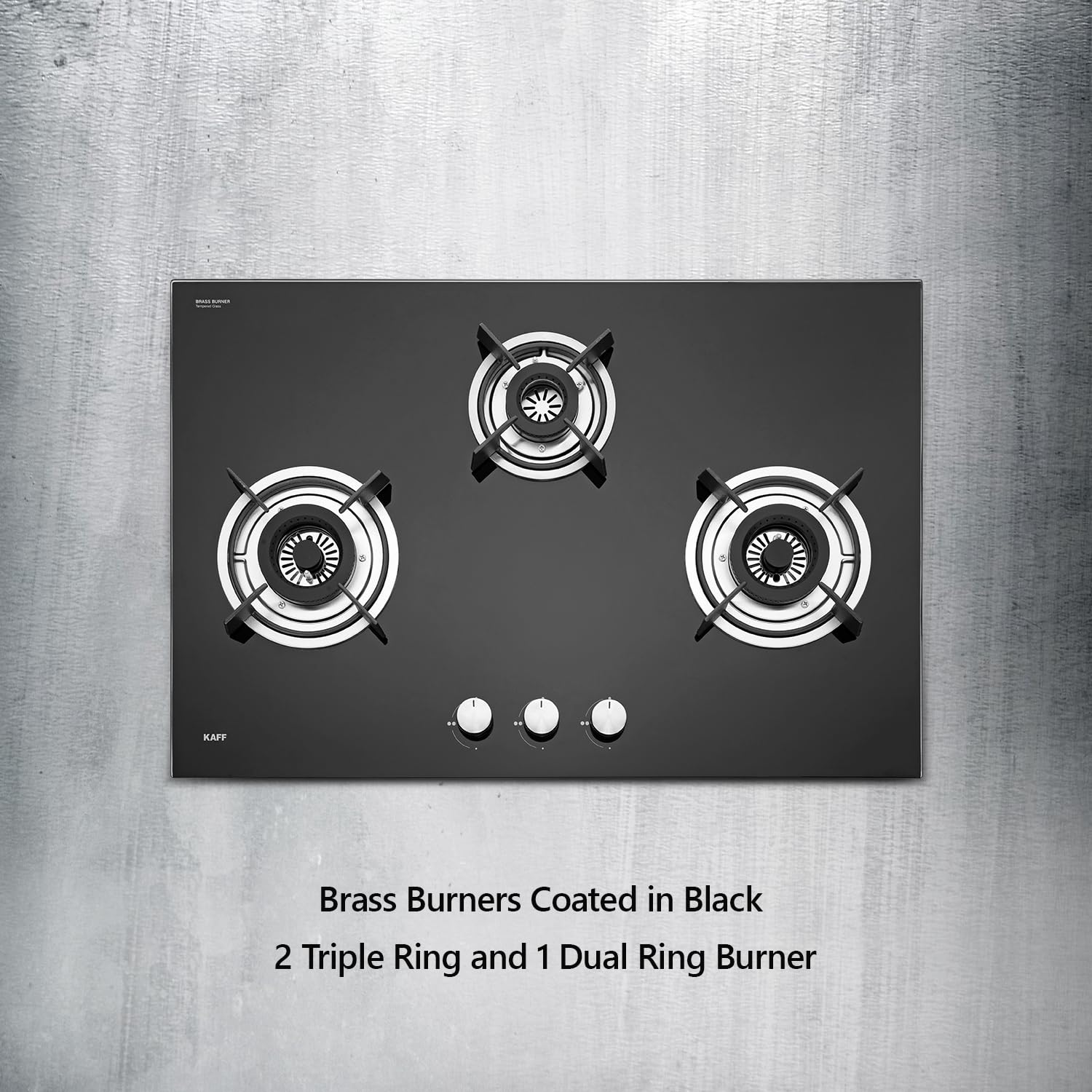 KAFF ALNF 783 78cm Built-in Hob: 3 High-Efficiency Brass Burners