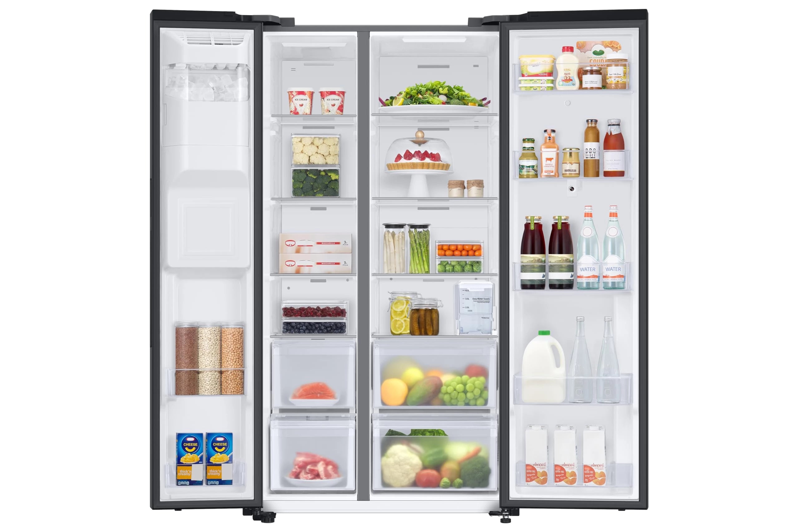 Samsung 615 L, Convertible, Digital Inverter, Frost Free, French Door Refrigerator (RS7HCG8543B1HL, Black, Black DOI)
