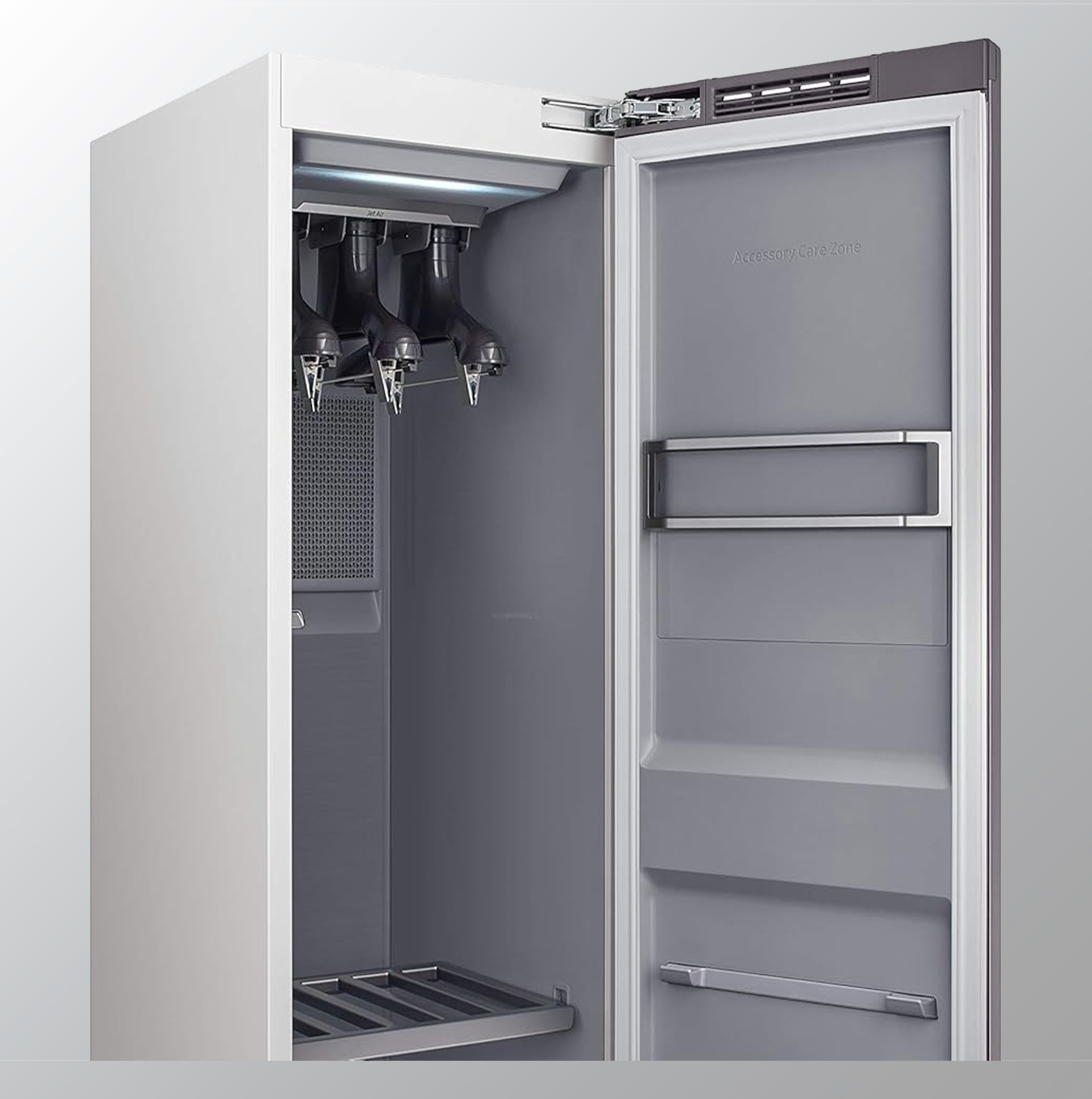 Samsung Air Dresser with Jet Steam For Sanitizing and Refreshing Clothes (Crystal Mirror Black, DF60R8600CG/TL)