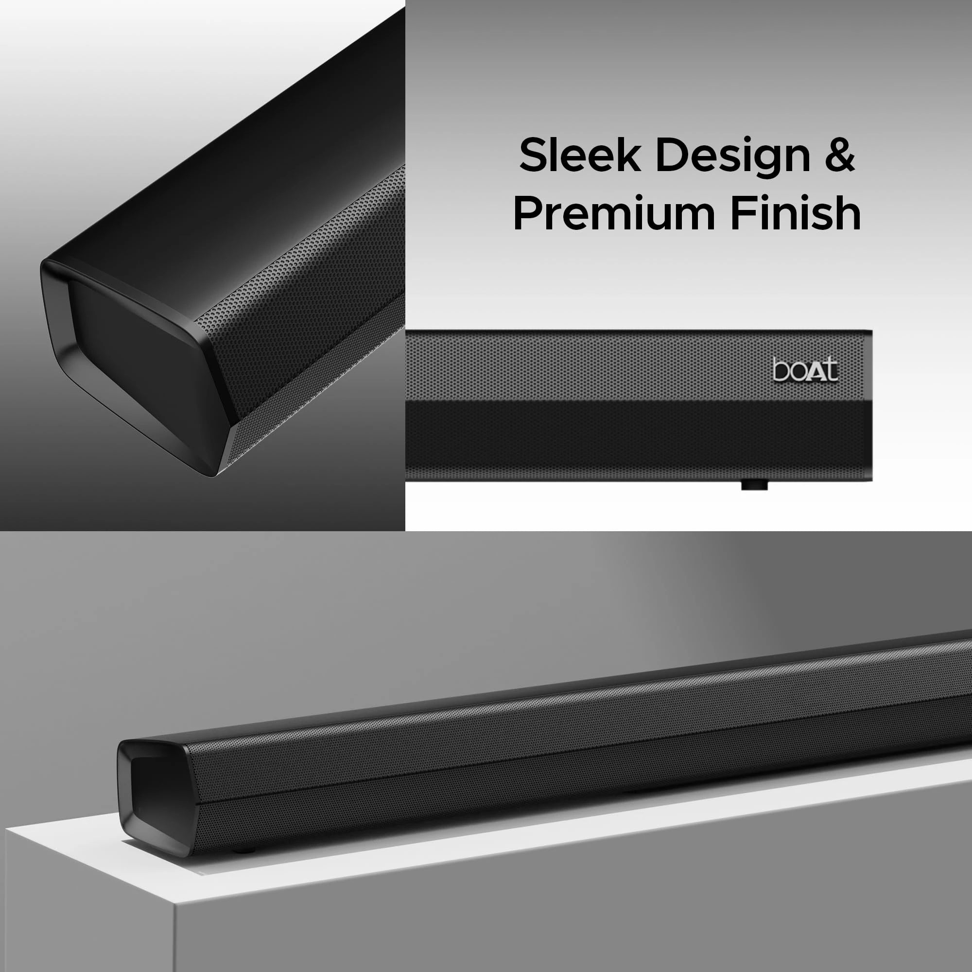 boAt Aavante Bar 3600 BT Soundbar 500W RMS, 5.1 Ch Surround, BTv5.3, Wall Mount, Bass&Treble, Remote(Premium Black)
