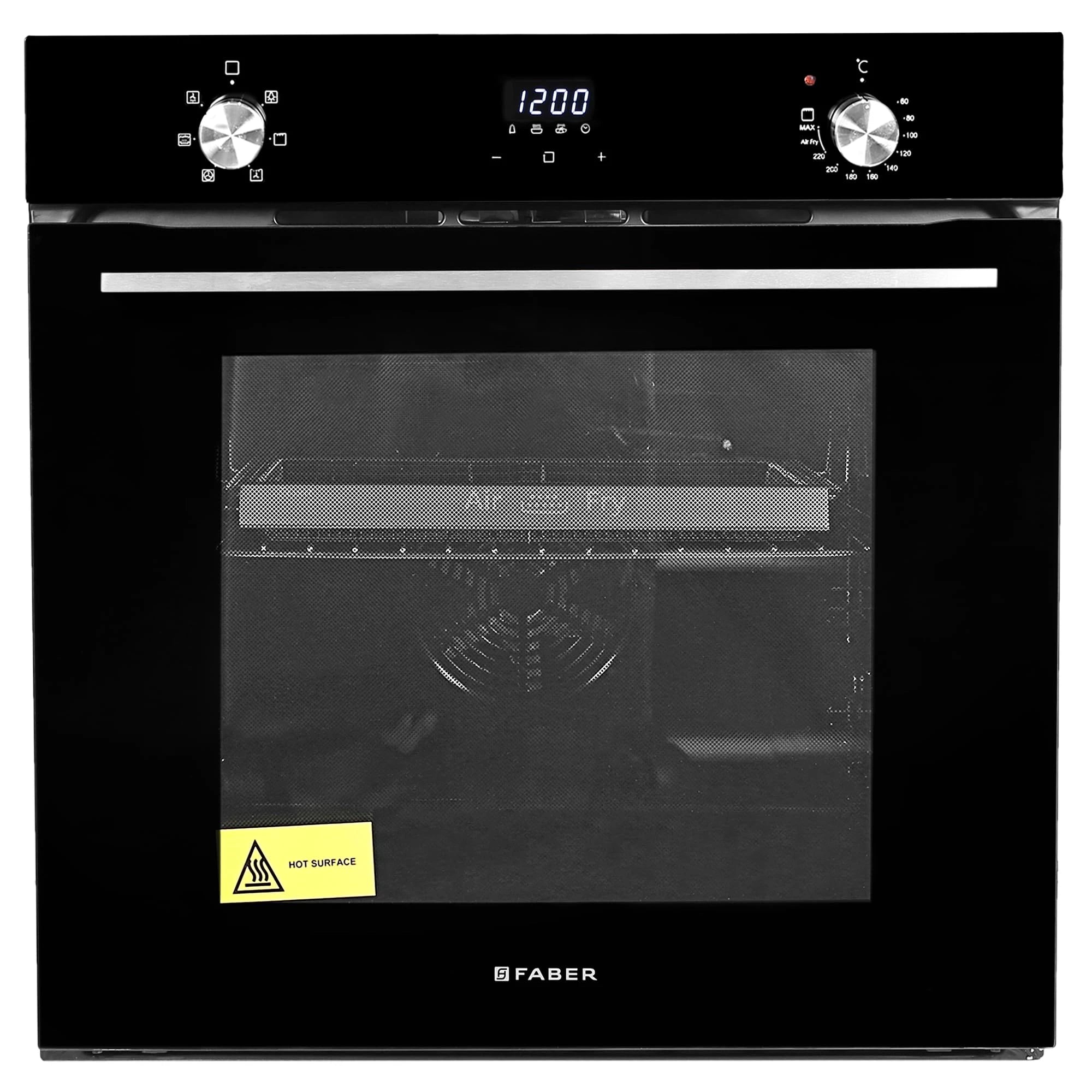 Faber 83L 6F Air Fryer Built-in Oven|360° Grill with In-Chamber Light|Auto Program with Digital Timer|Touch/Knob Control |Soft Close & Easy to Clean|2Yr Comprehensive Warranty by Faber| FBIO 83L 6F AF