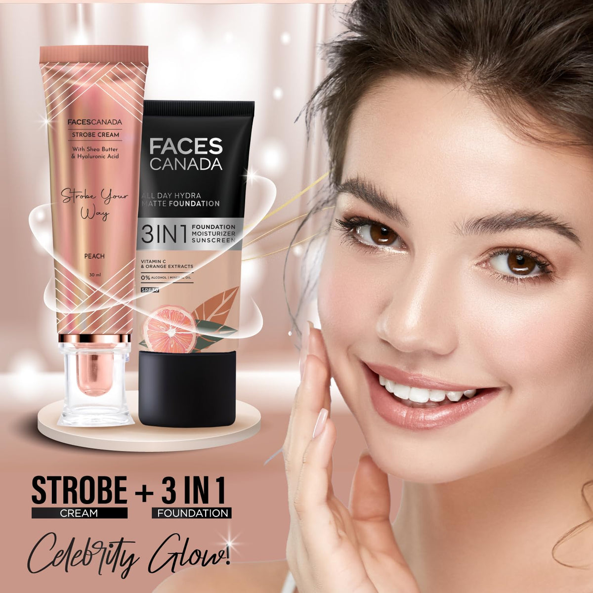 FACES CANADA Strobe Cream Peach 30 ml product image