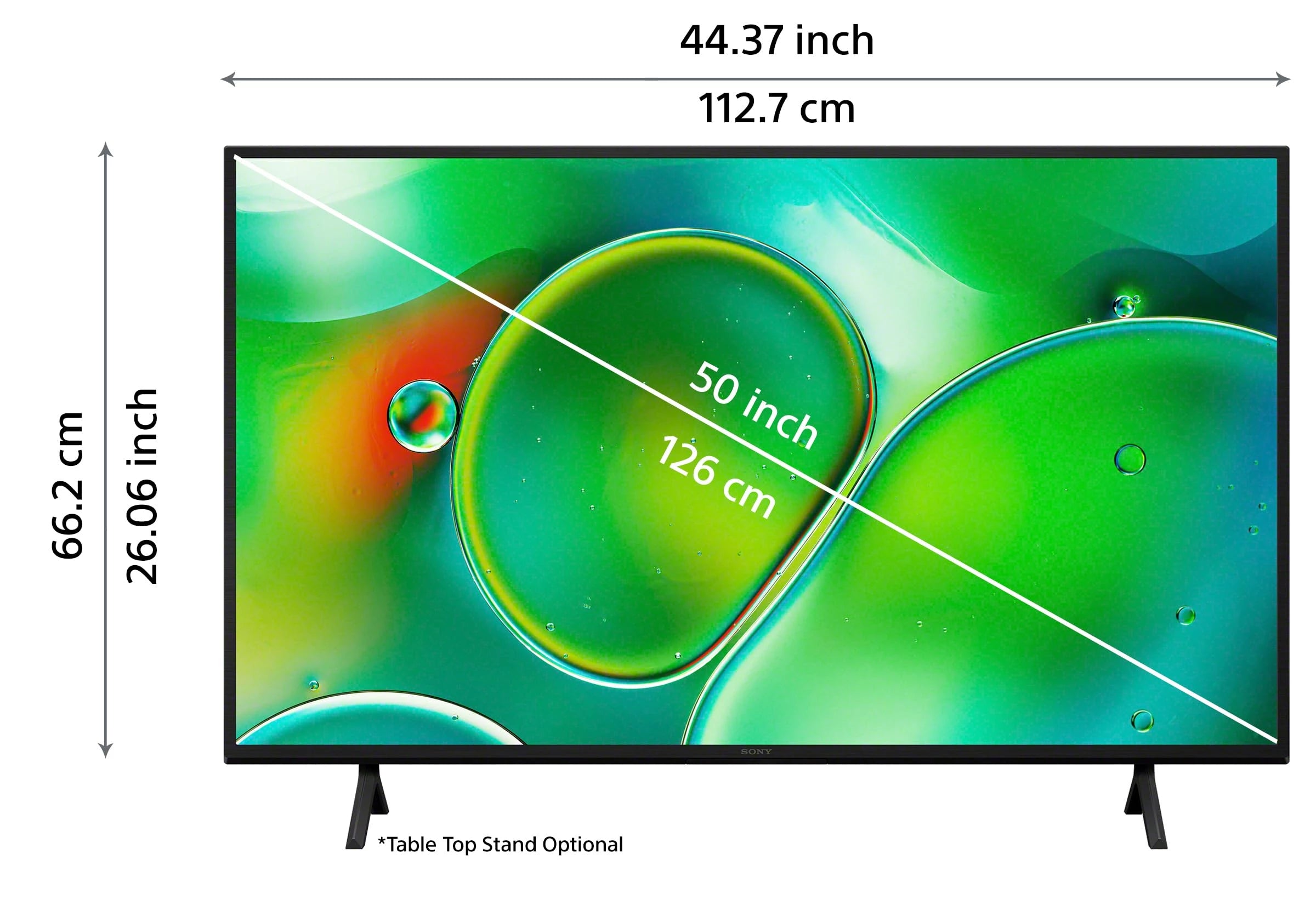 Sony BRAVIA 2 Series 126 cm (50 inches) 4K Ultra HD Smart LED Google TV K-50S20 (Black)