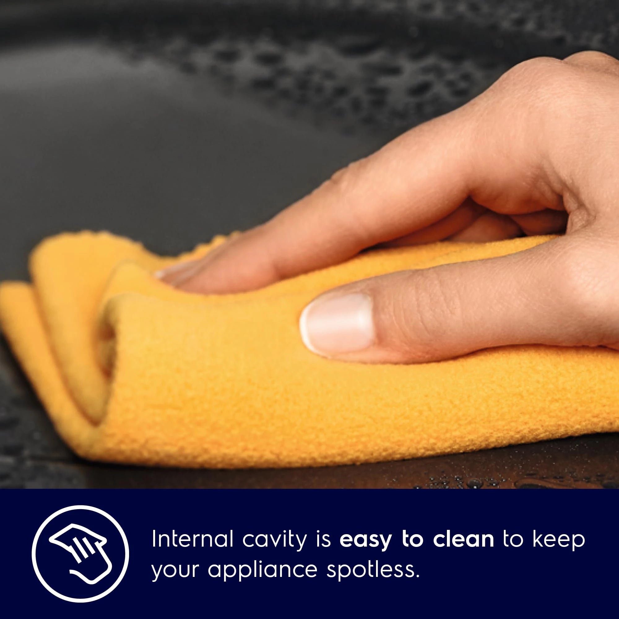 Electrolux 25L 60cm Built-In Grill Microwave Oven with 7 Functions, UltimateTaste 500, Black, Glass, EMSB25XG