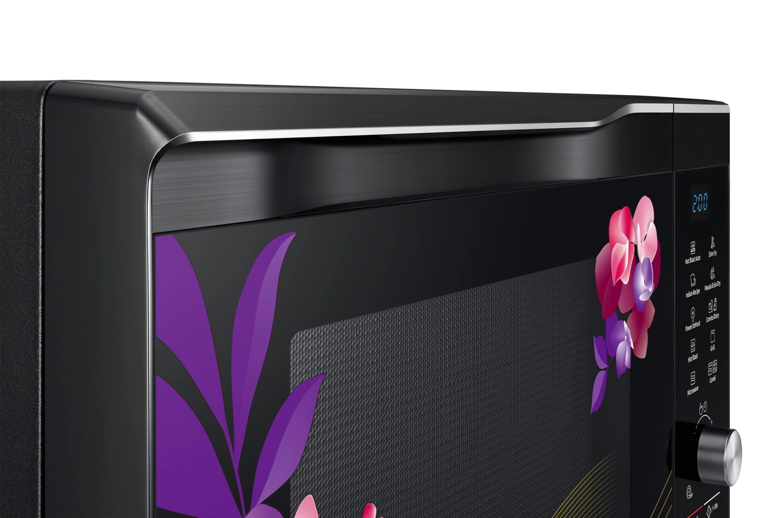 Samsung 32L Convection Microwave Oven (MC32K7056CH/TL, Black & Pattern, 10 Yr warranty)