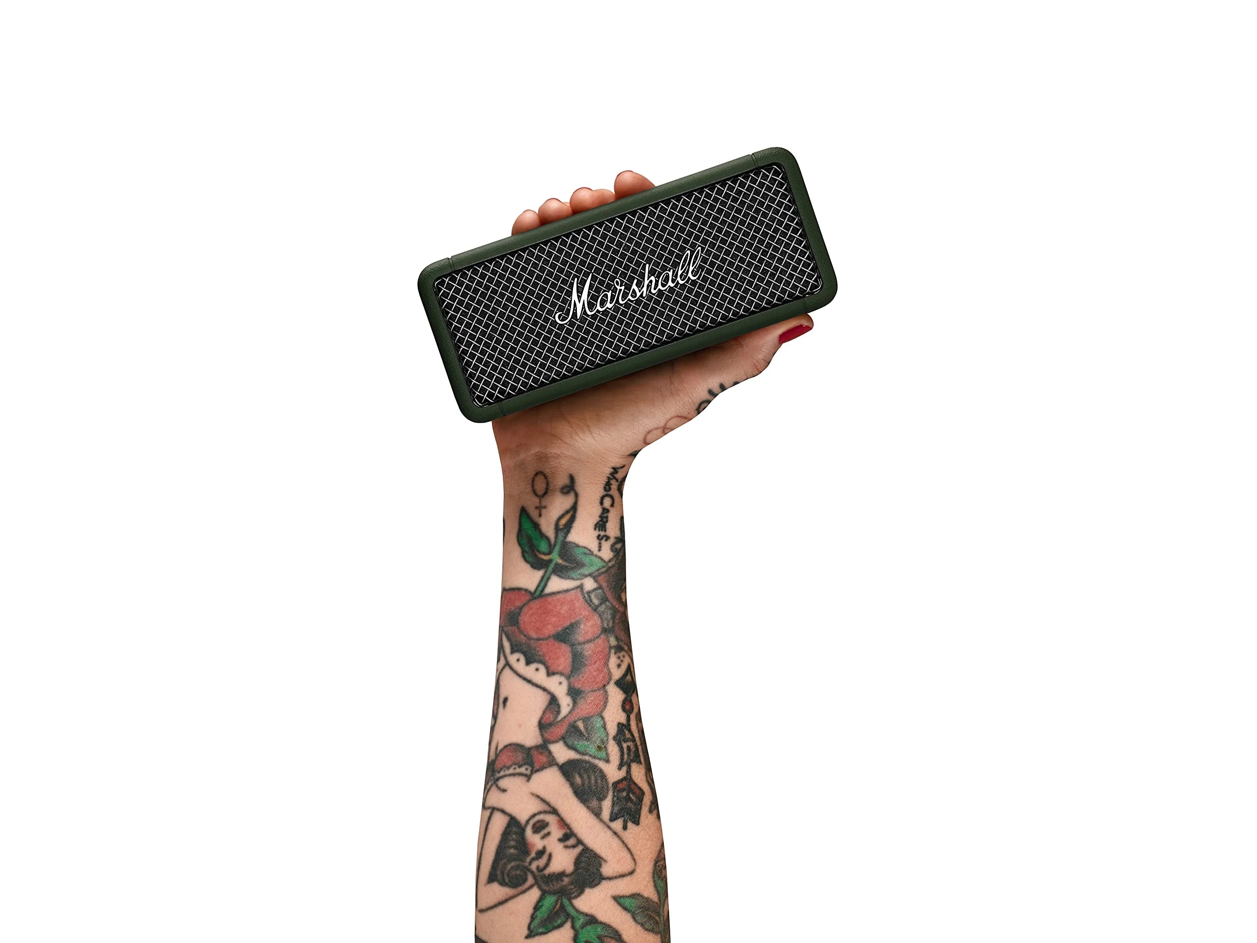 Marshall Emberton 1005944 20W Bluetooth, Wireless Bookshelf Speaker - Forest