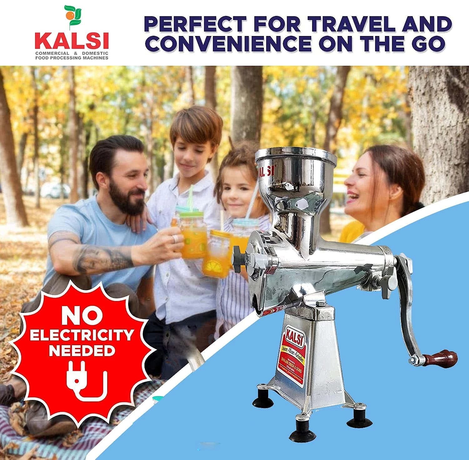 Kalsi Manual Juicer No-6 Silver/Black