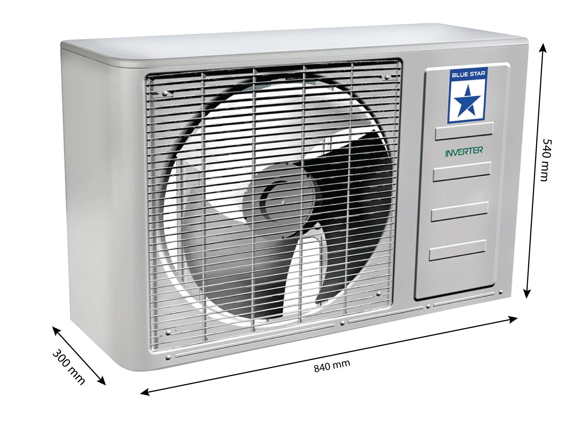 Blue Star 1.5T 5 Star Inverter Split AC (Copper, IC518EBTU, 2021, White)