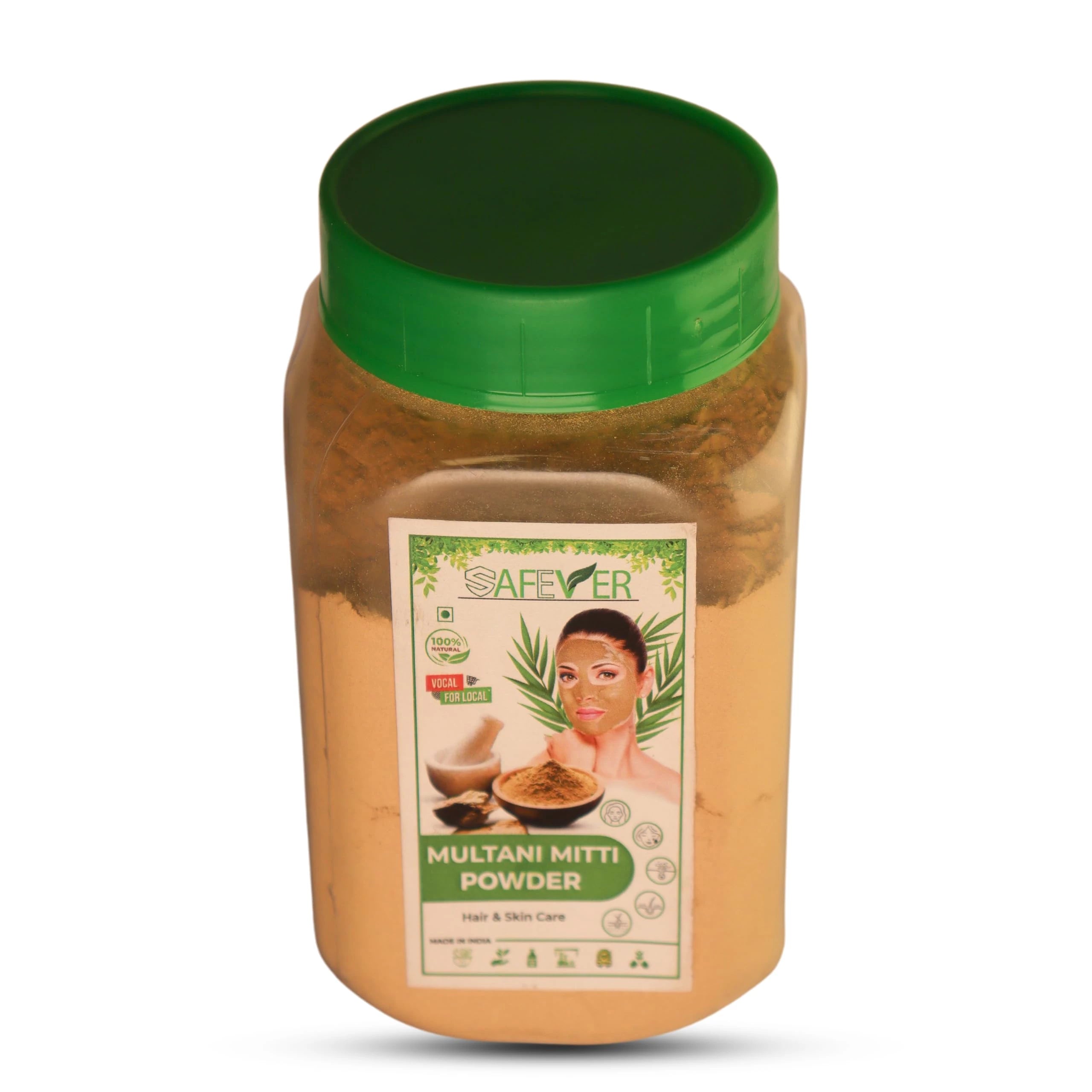 Safever Multani Mitti: Pure & Natural Clay Face pack