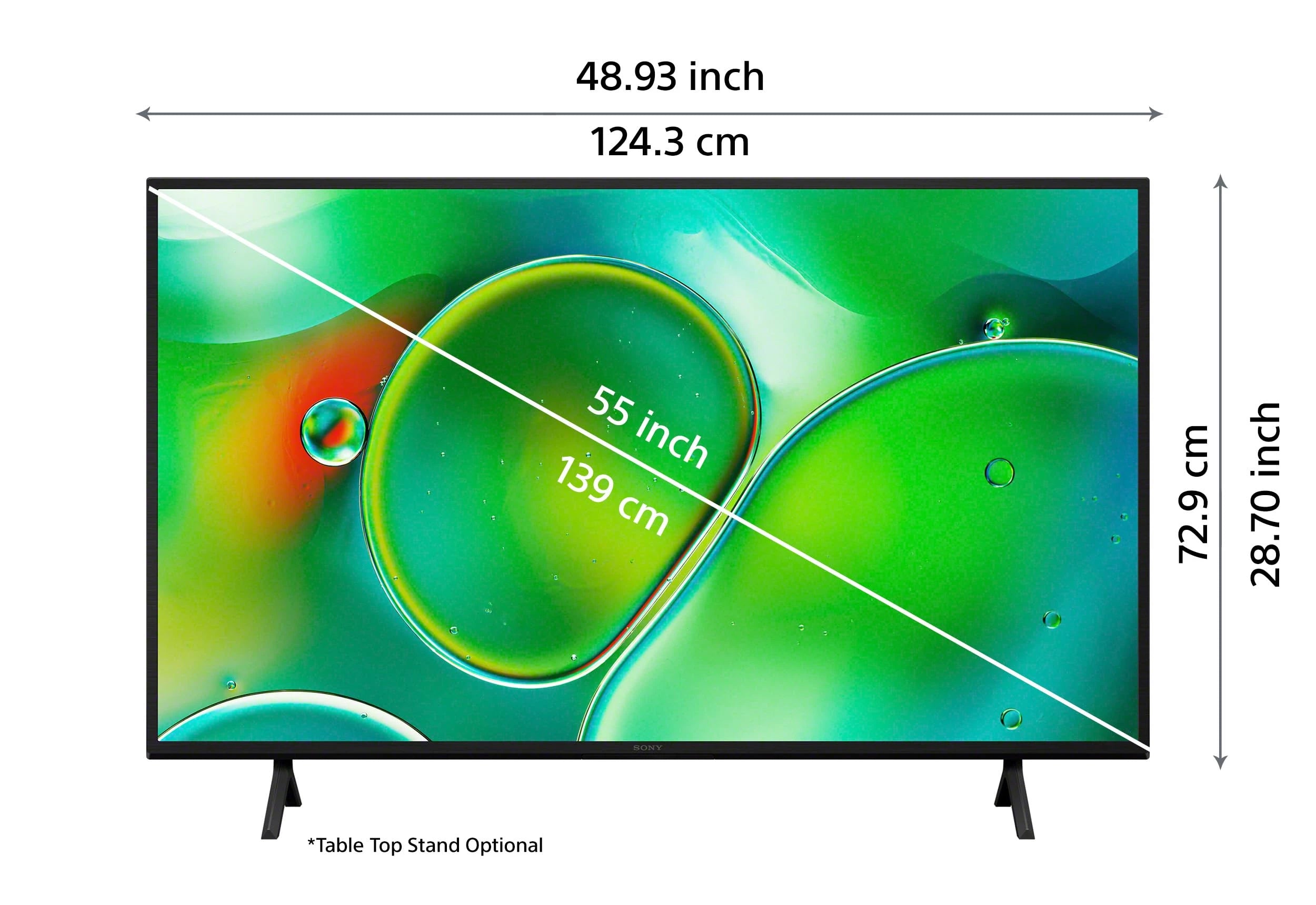 Sony 139 cm (55 inches) BRAVIA 2 4K Ultra HD Smart LED Google TV K-55S25 (Black)
