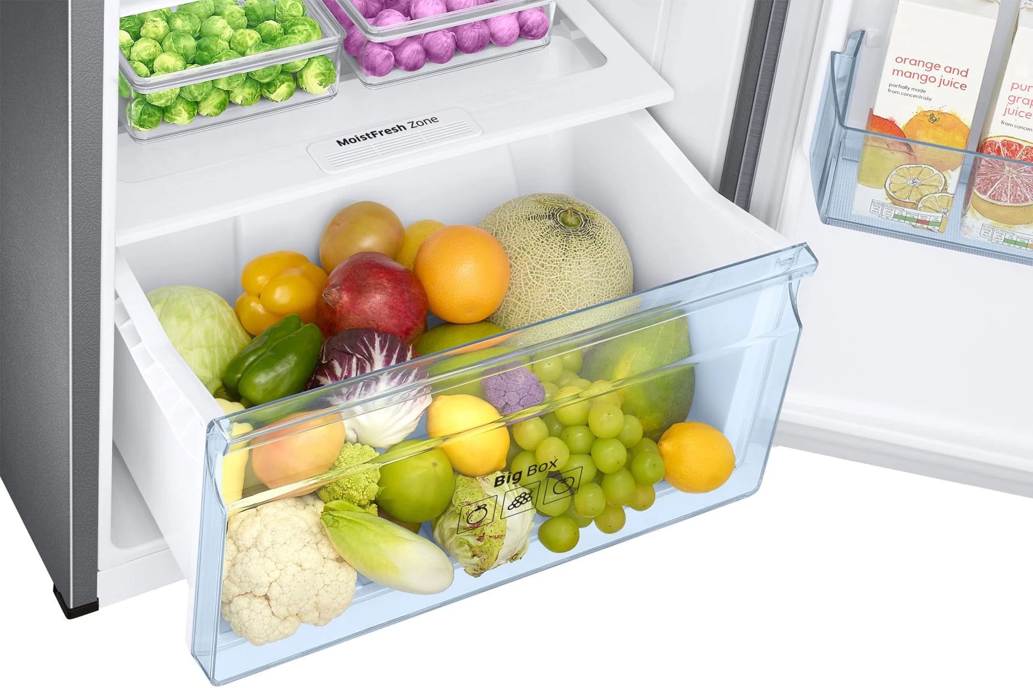 Samsung 322 L, 3 Star, Convertible 5-in-1 Digital Inverter with Display Frost Free Double Door Refrigerator (RT37C4523S8/HL, Silver, Elegant Inox)