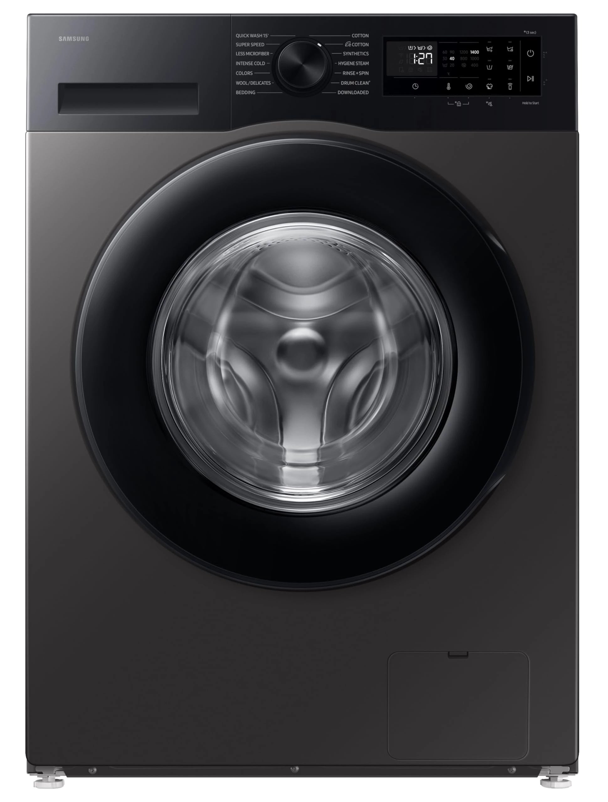 Samsung 12 kg, 5 Star, Super Speed, Wi-Fi, Hygiene Steam with Inbuilt Heater, Digital Inverter, Fully-Automatic Front Load Washing Machine (WW12DG5B24ASTL, Navy)