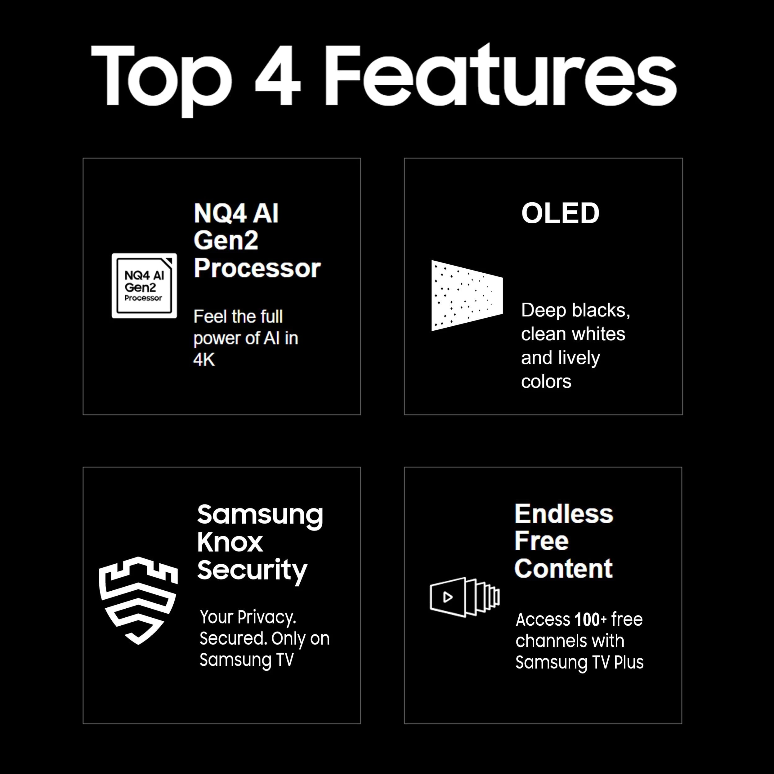 Samsung 138 cm (55 inches) 4K Ultra HD Smart OLED TV QA55S90DAULXL (Graphite Black)