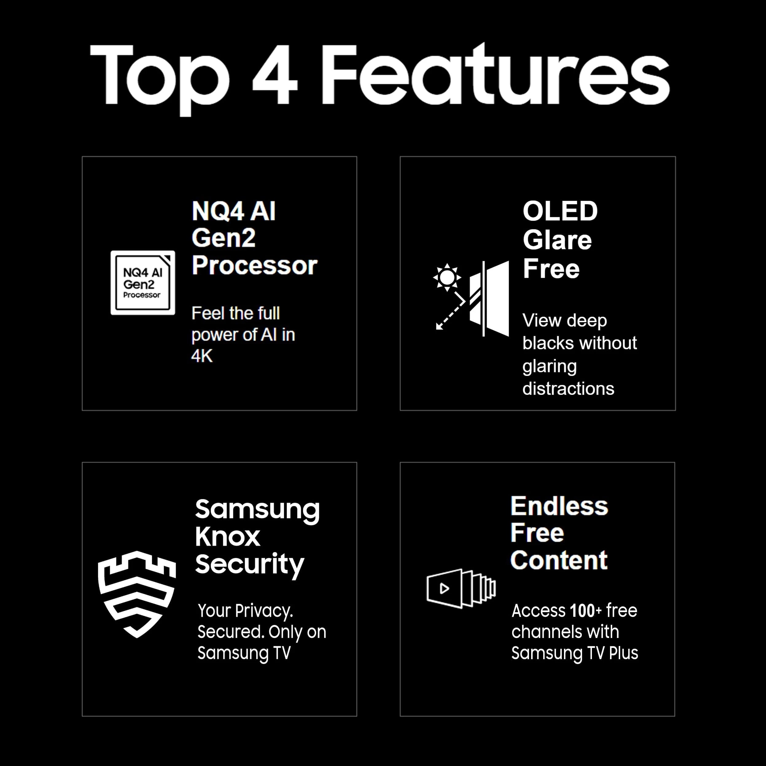 Samsung 138 cm (55 inches) 4K Ultra HD Smart OLED TV QA55S95DAULXL (Graphite Black)