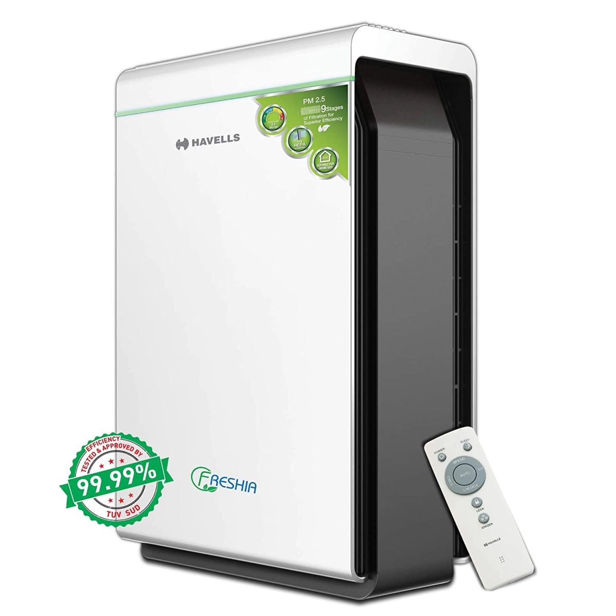 Havells Air Purifier Freshia AP-46 85-Watt with Remote (White/Black)
