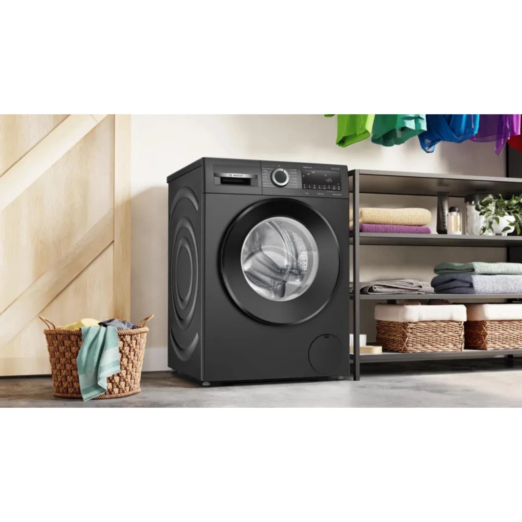 Bosch 8 Kg 5 Star Fully Automatic Front Load Washing Machine with In-built Heater (Series 4, WGA1320TIN, White, EcoSilence Drive)