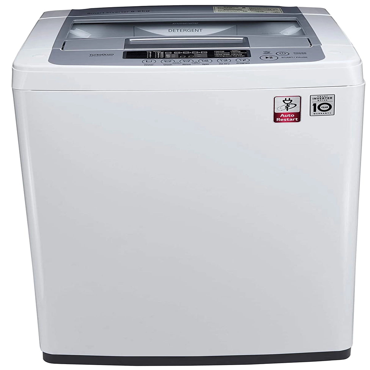 LG 6.2 kg Inverter Fully-Automatic Top Loading Washing Machine (T7269NDDL, Blue and White)