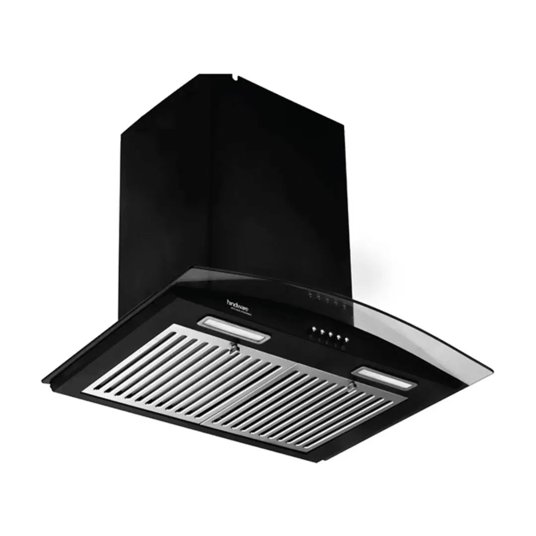 Hindware 60 cm Wall Mounted Chimney FABIO 60 CM Black Push Button