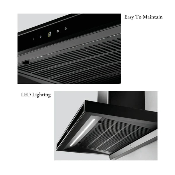 Hafele DATURA NEO 90 90cm Wall Mount Chimney - Sleek and Efficient