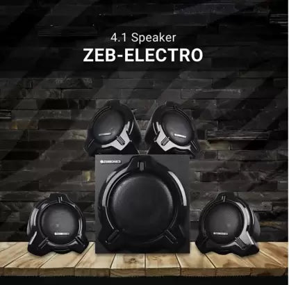 ZEBRONICS ZEB-UDAAN 4 BTRUF 60 W Bluetooth Home Theatre  (Black, 4.1 Channel)