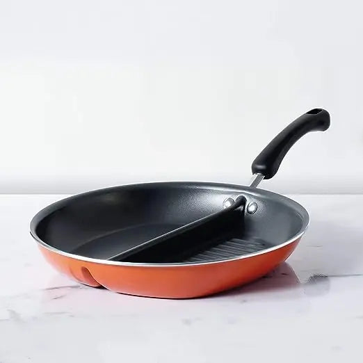 Meyer Divided Grill pan Gas Base 01761 30cm Orange