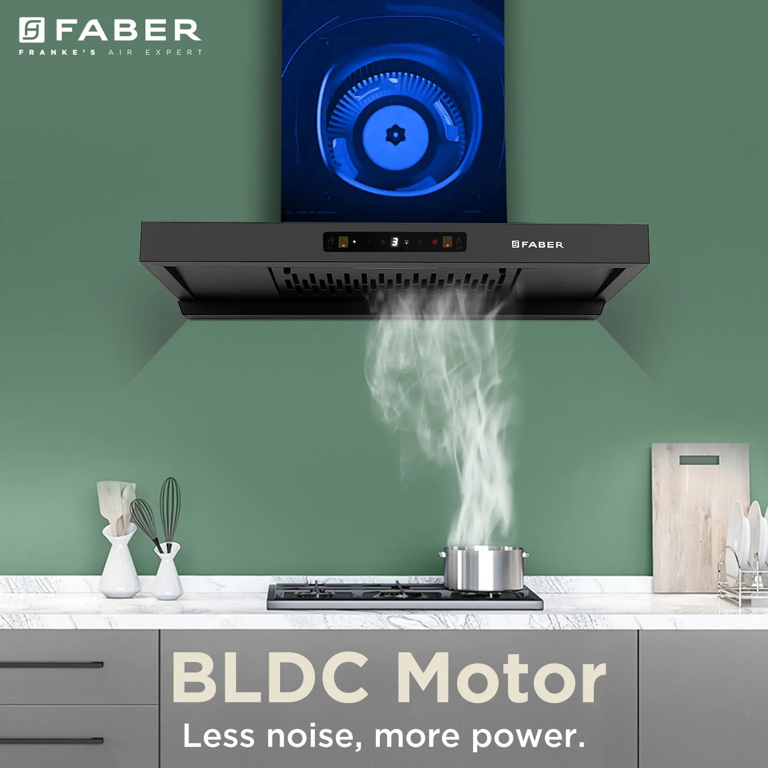 Faber 1500 M3/Hr 75 Cm Hood CHARM BLDC HC SC FL BK IN