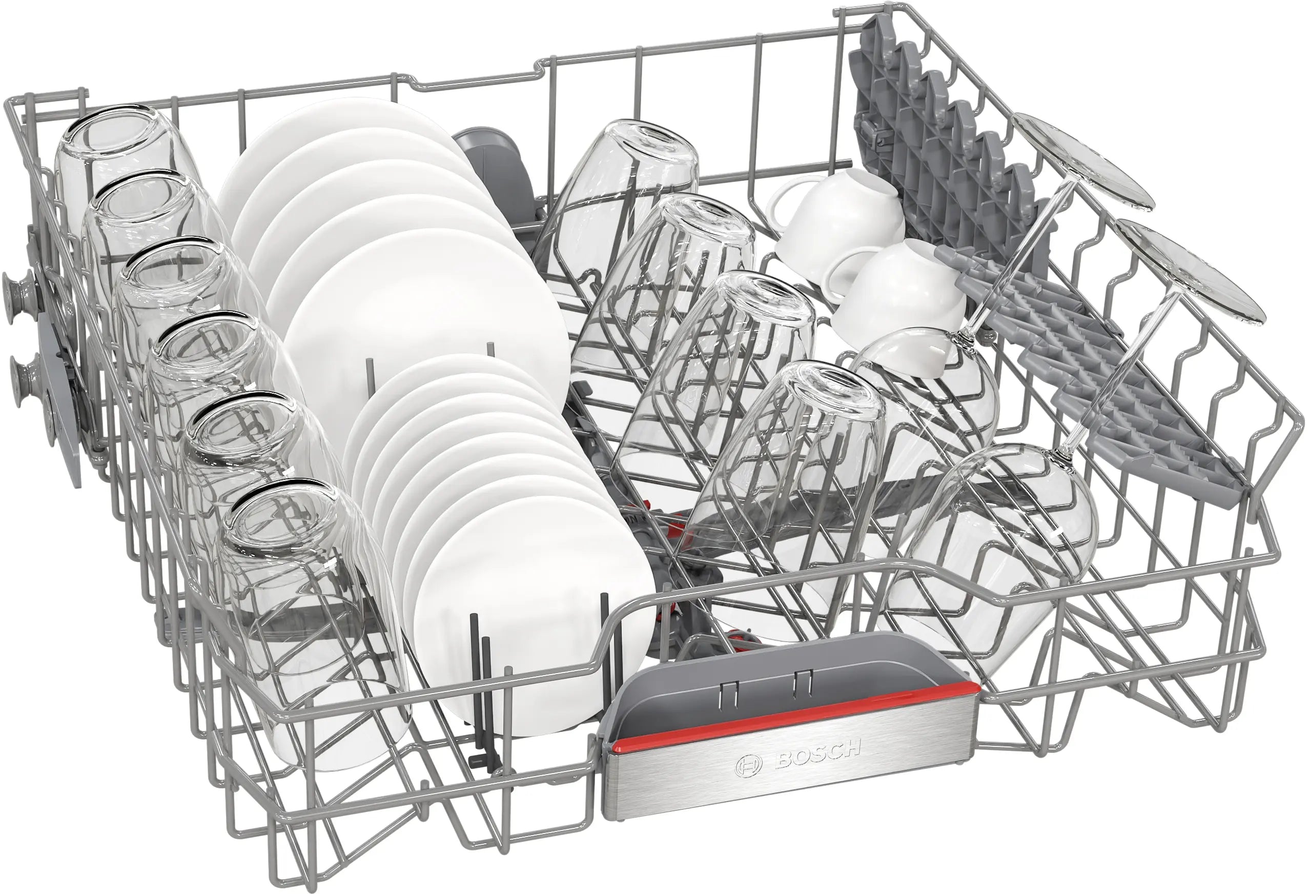 Bosch 60cm Free-Standing Dishwasher in Brushed Steel with Anti-Fingerprint Coating