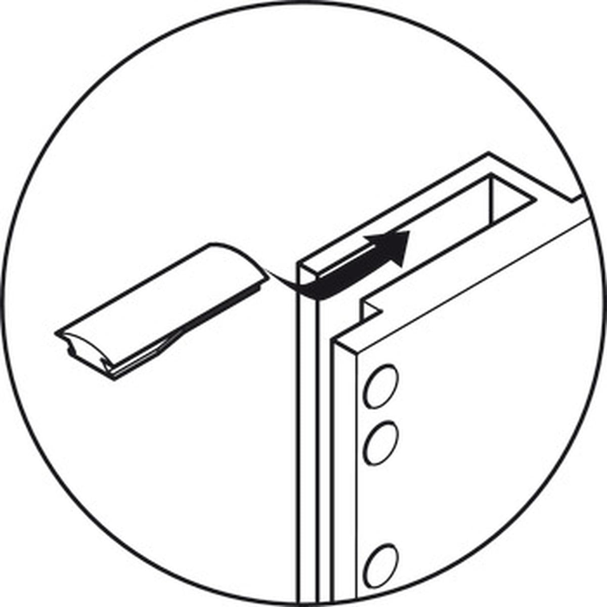hafele 805.20.055 Black Ward Lift Chrome Plated - 10 Kg And 770 To 1200 mm Width