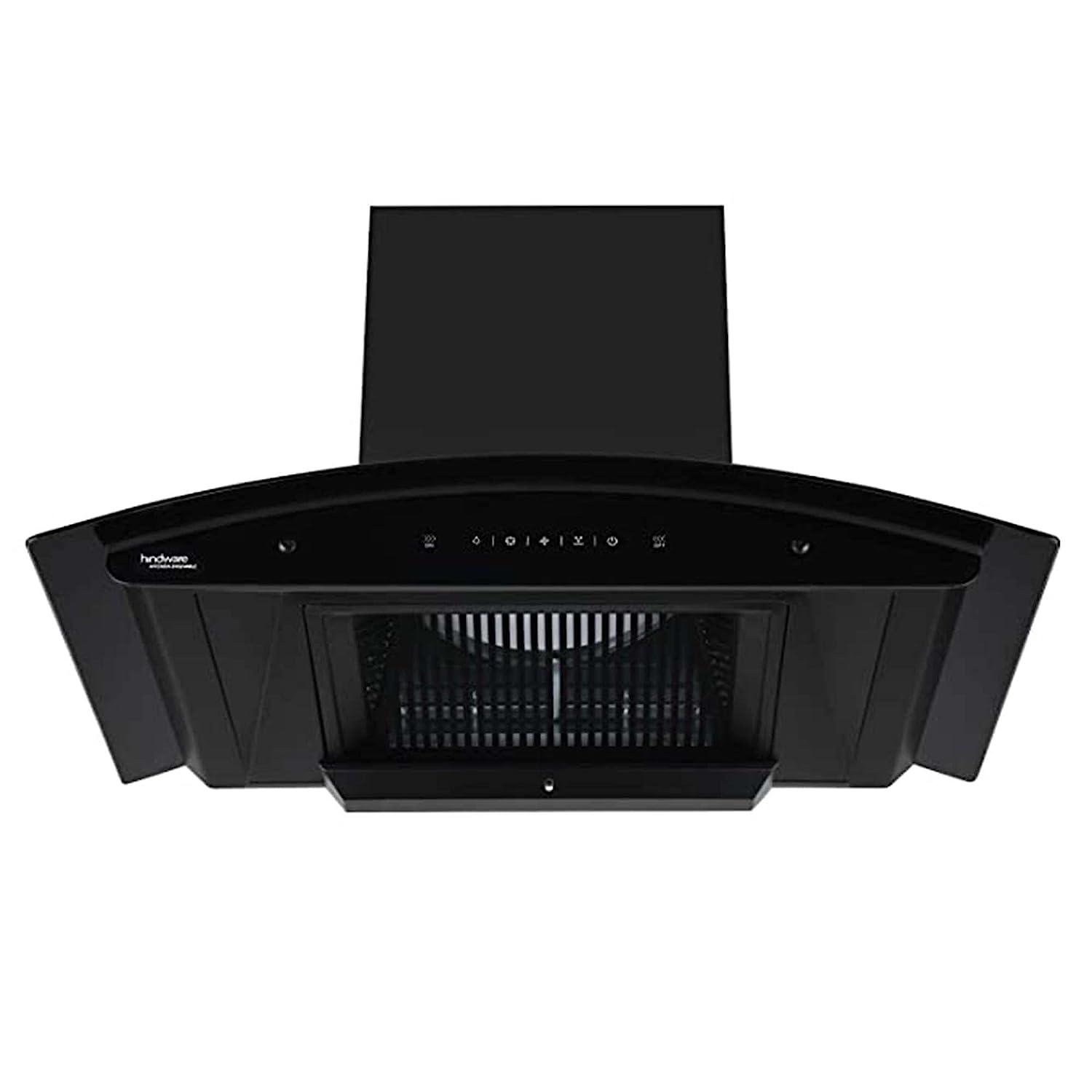 Hindware Nadia 60 cm 1200 m/hr Filterless Auto-Clean Kitchen Chimney with MS and Touch Control (Black, C100220)